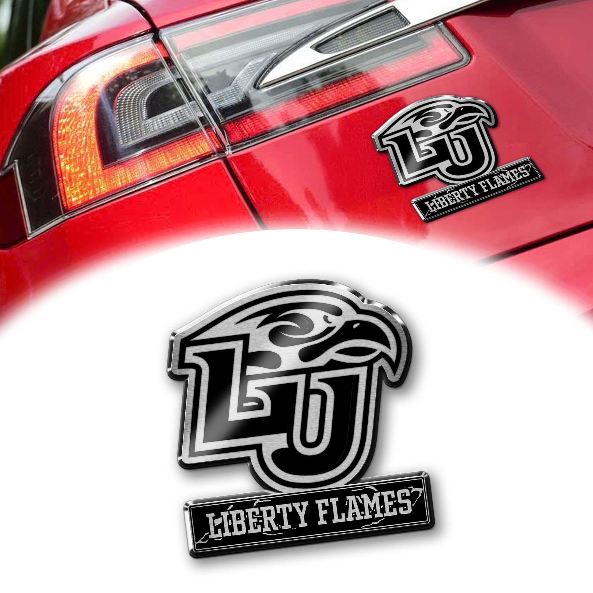 Liberty Flames Laser Engraved Car PT74881