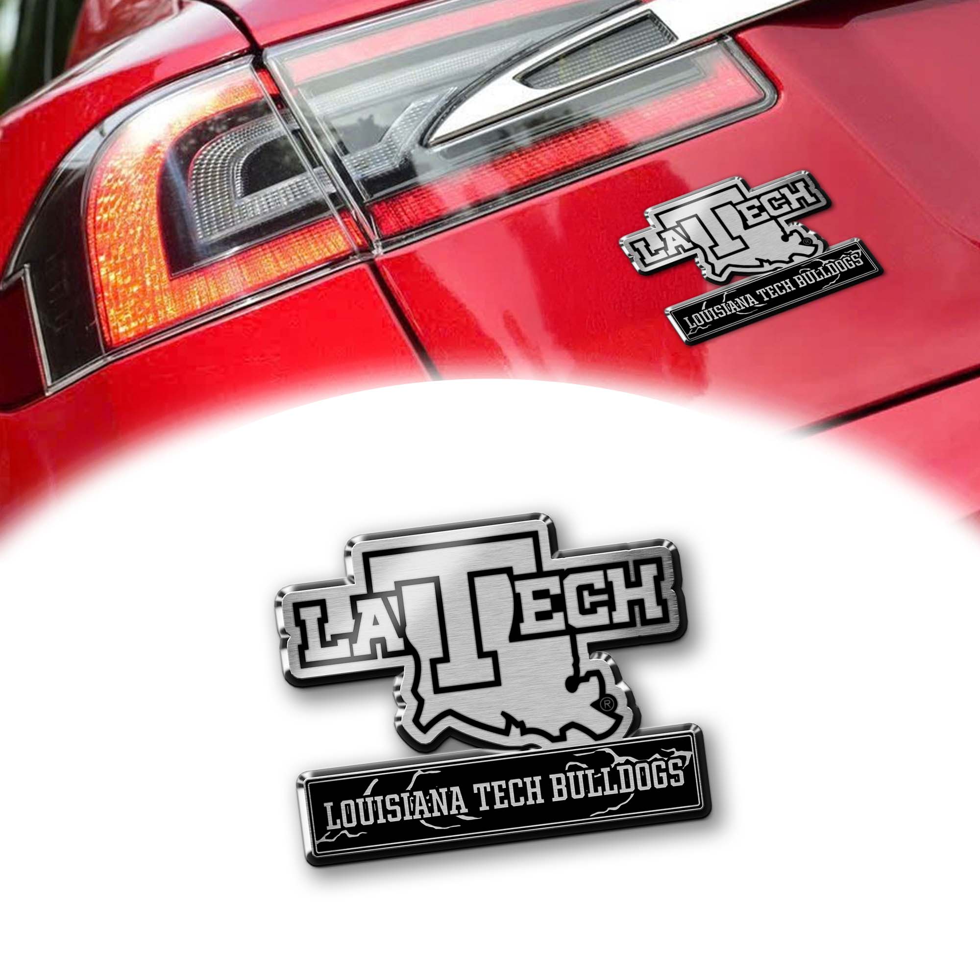 Louisiana Tech Bulldogs Laser Engraved Car PT74882