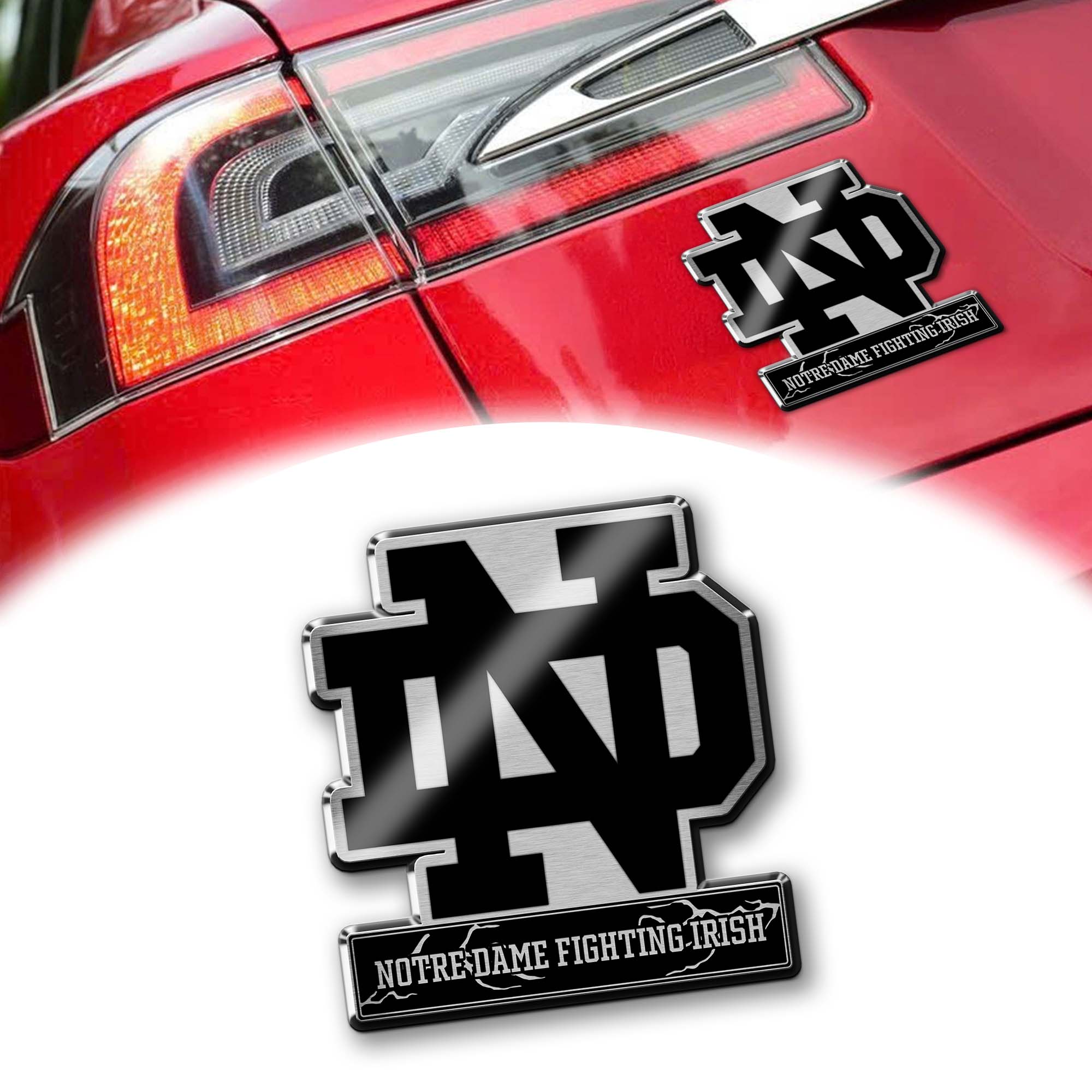 Notre Dame Fighting Irish Laser Engraved Car PT74888