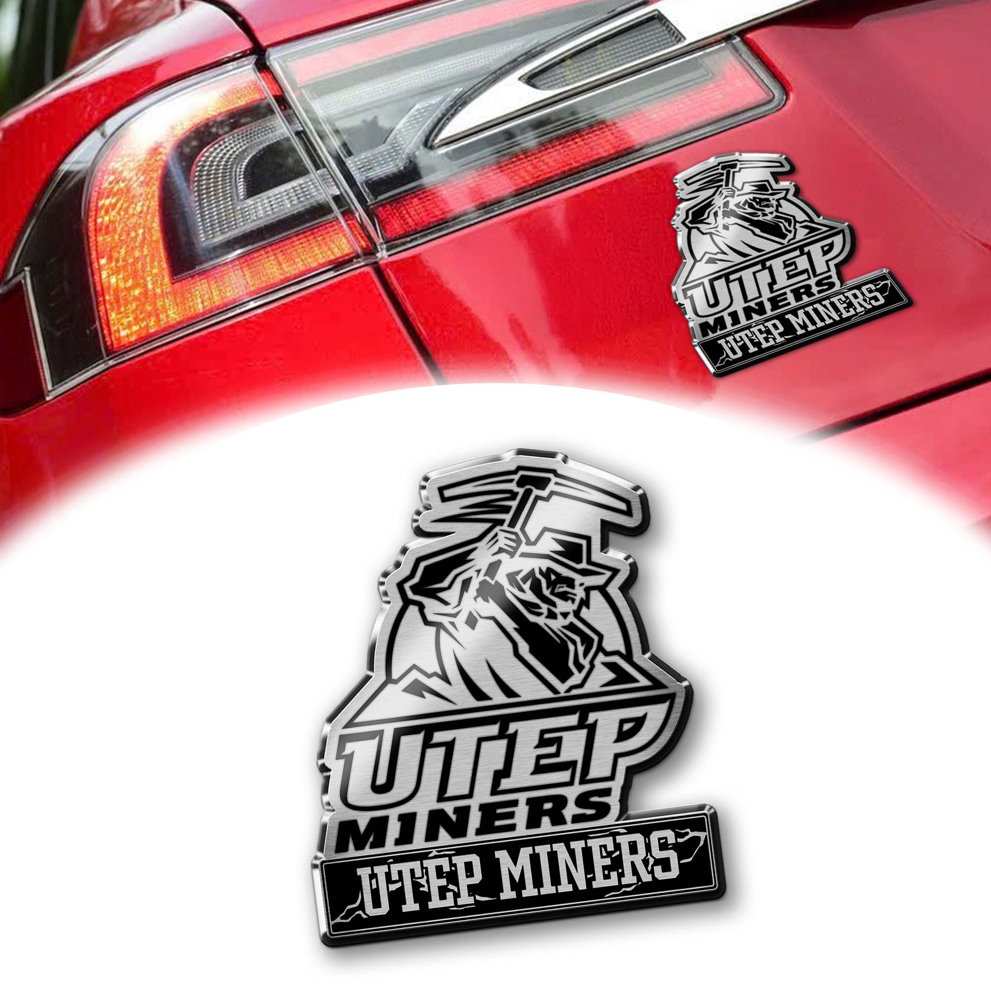 UTEP Miners Laser Engraved Car PT74895