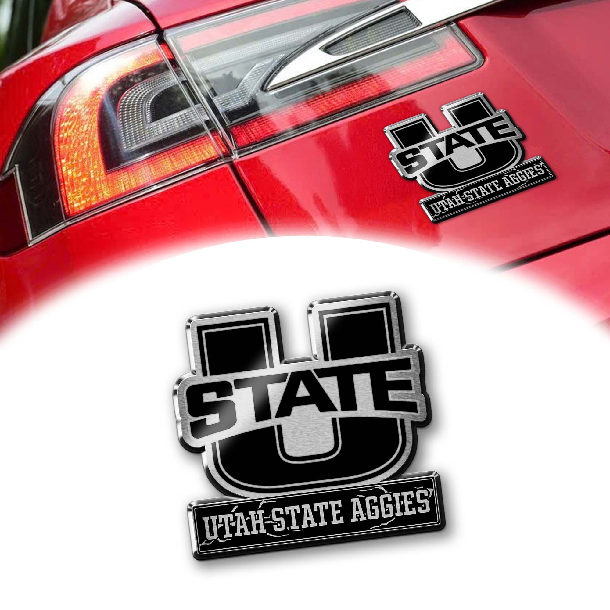 Utah State Aggies Laser Engraved Car PT74894