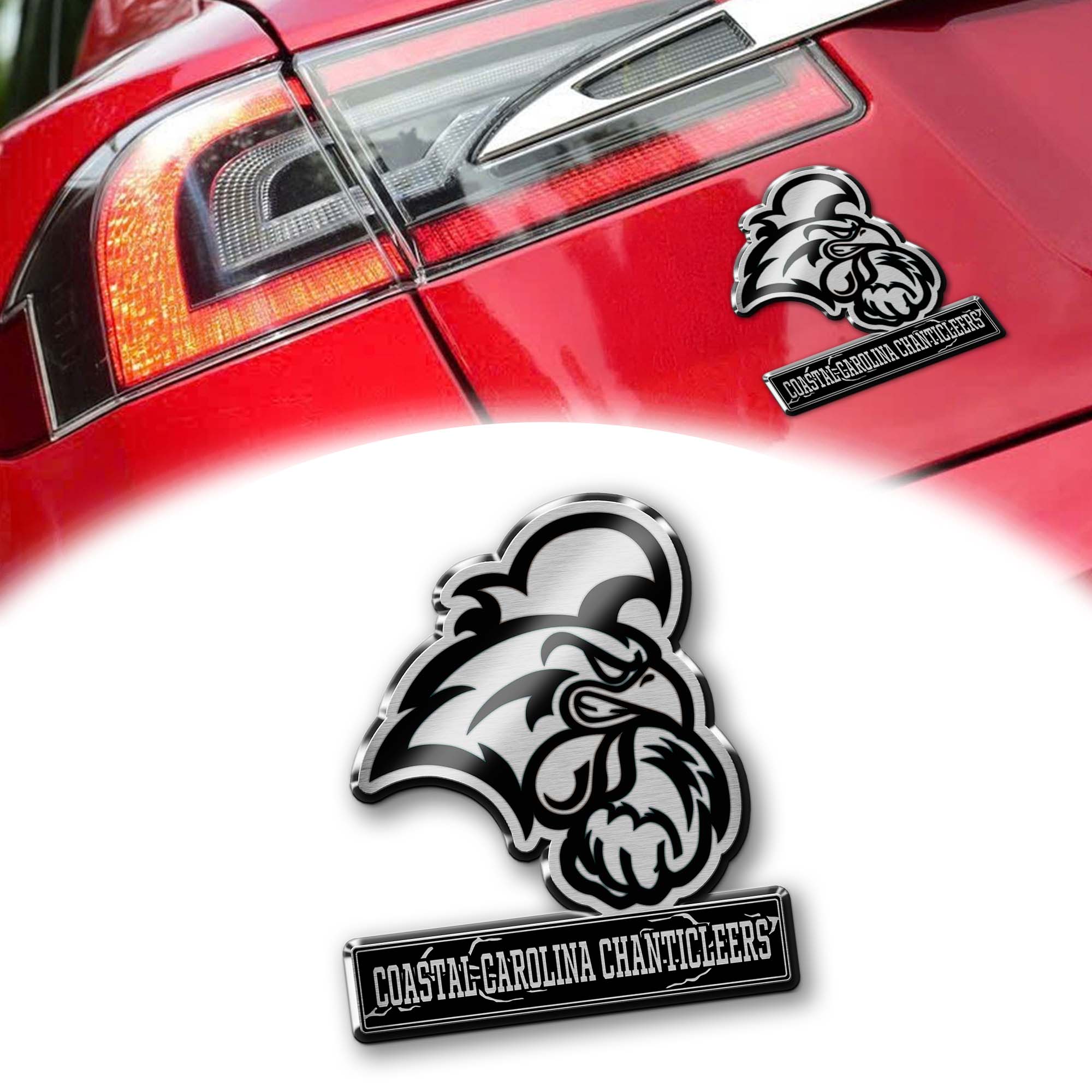 Coastal Carolina Chanticleers Laser Engraved Car PT74918