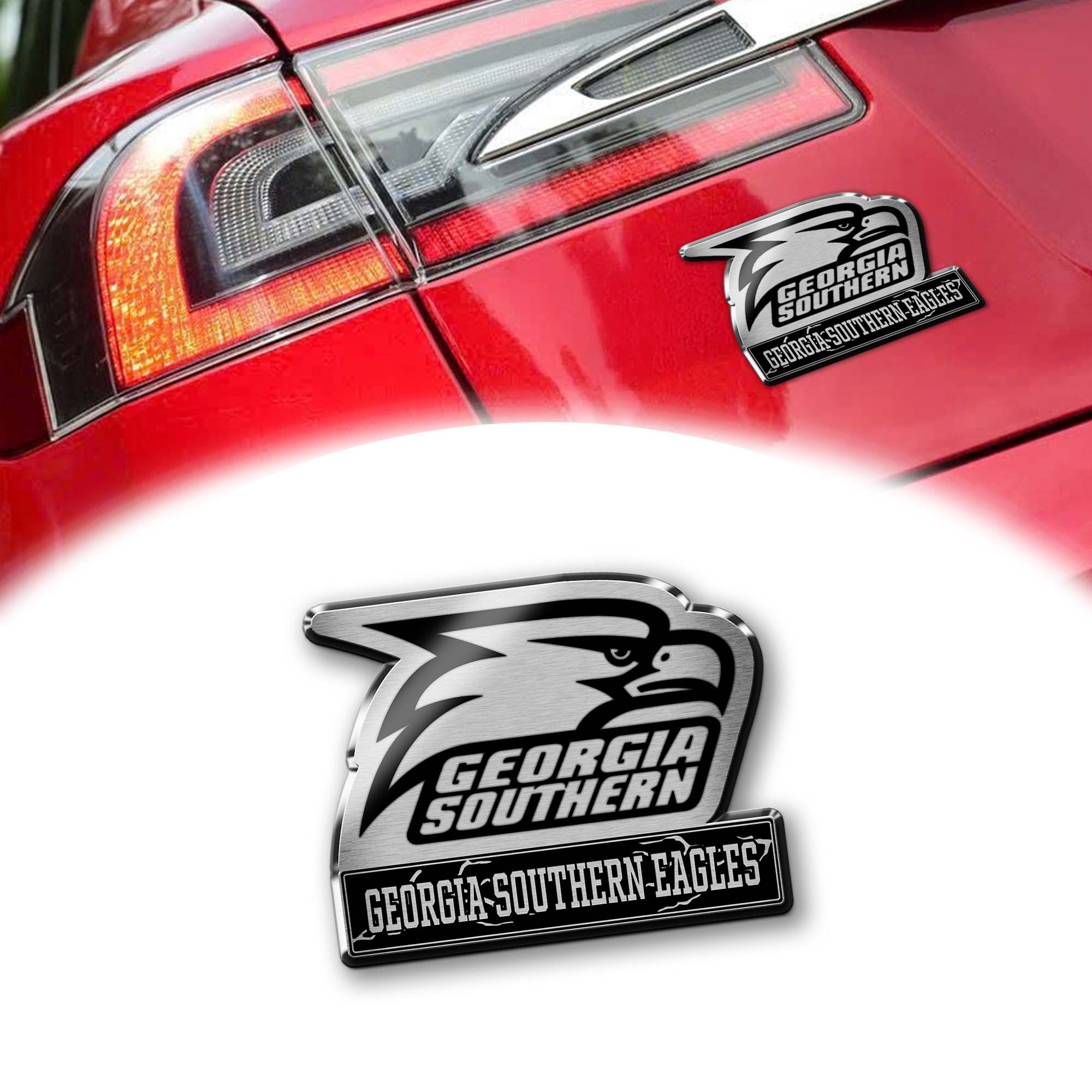Georgia Southern Eagles Laser Engraved Car PT74919