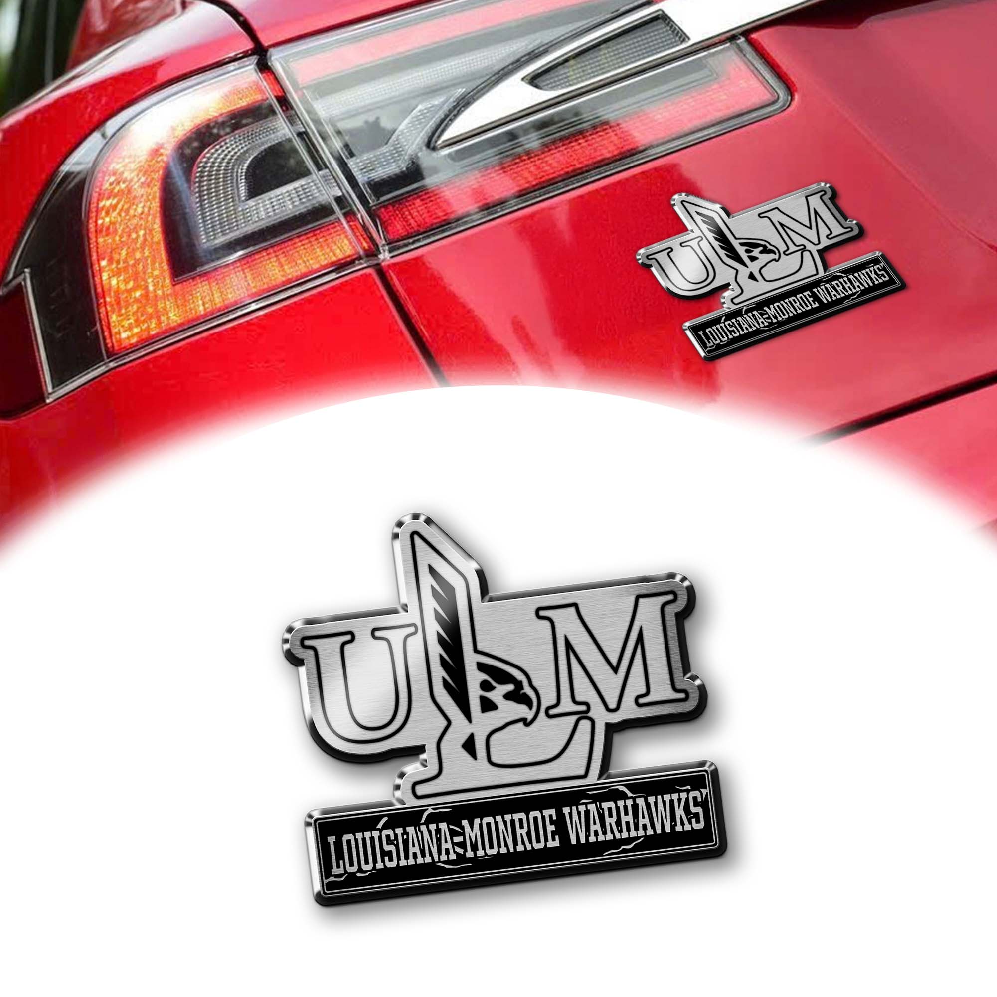 Louisiana-Monroe Warhawks Laser Engraved Car PT74923