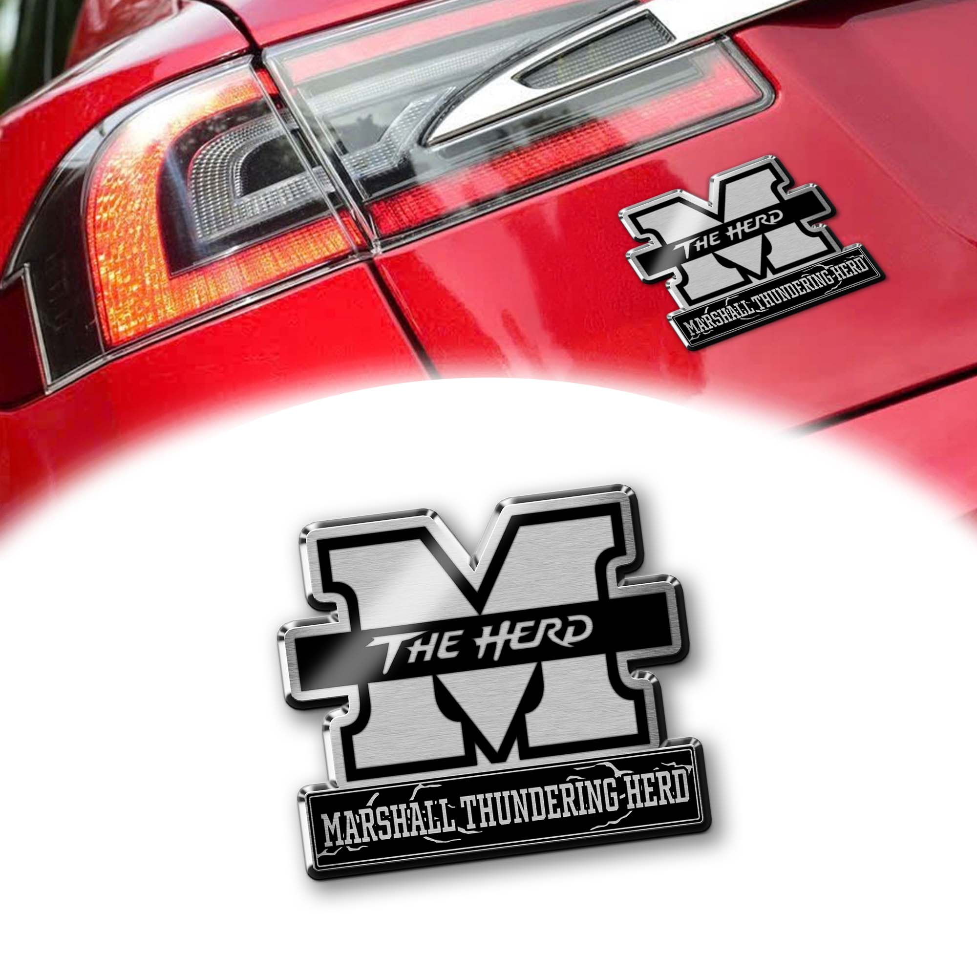 Marshall Thundering Herd Laser Engraved Car PT74924