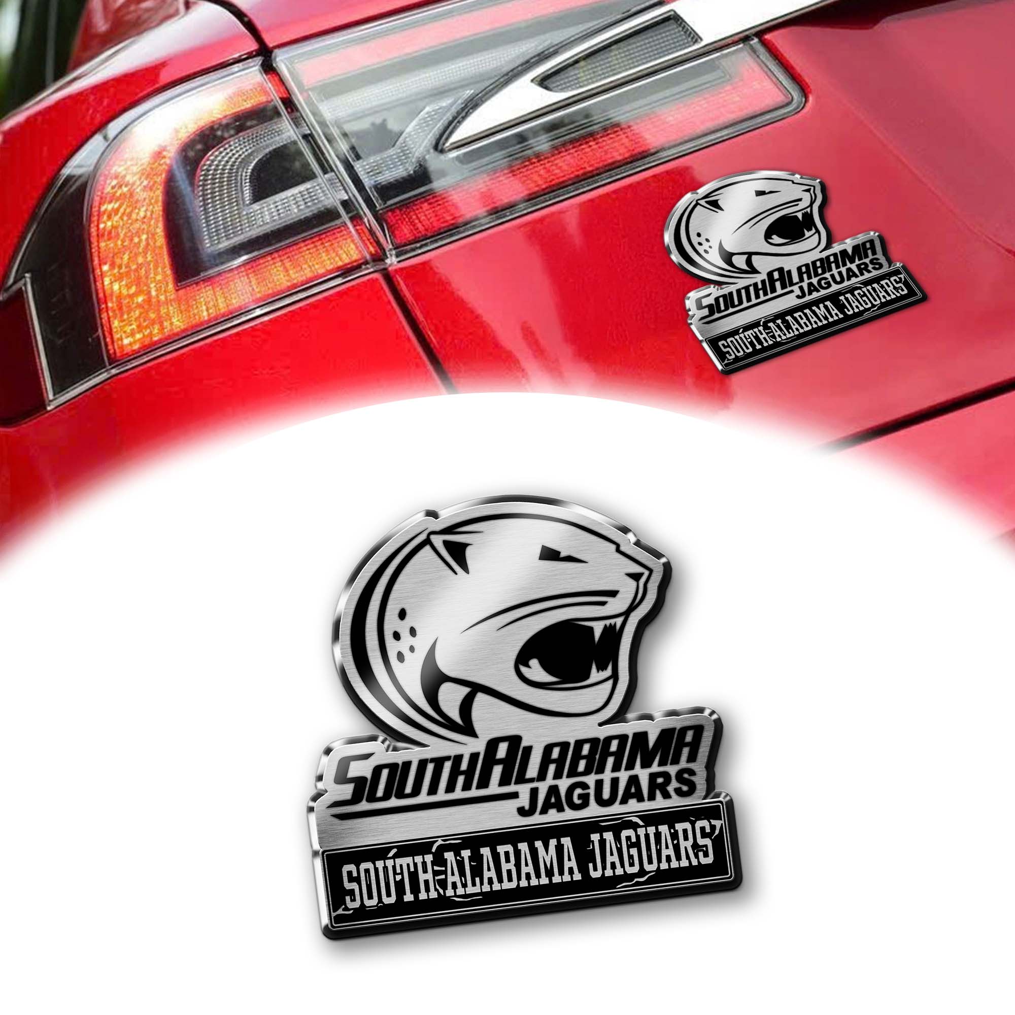 South Alabama Jaguars Laser Engraved Car PT74926