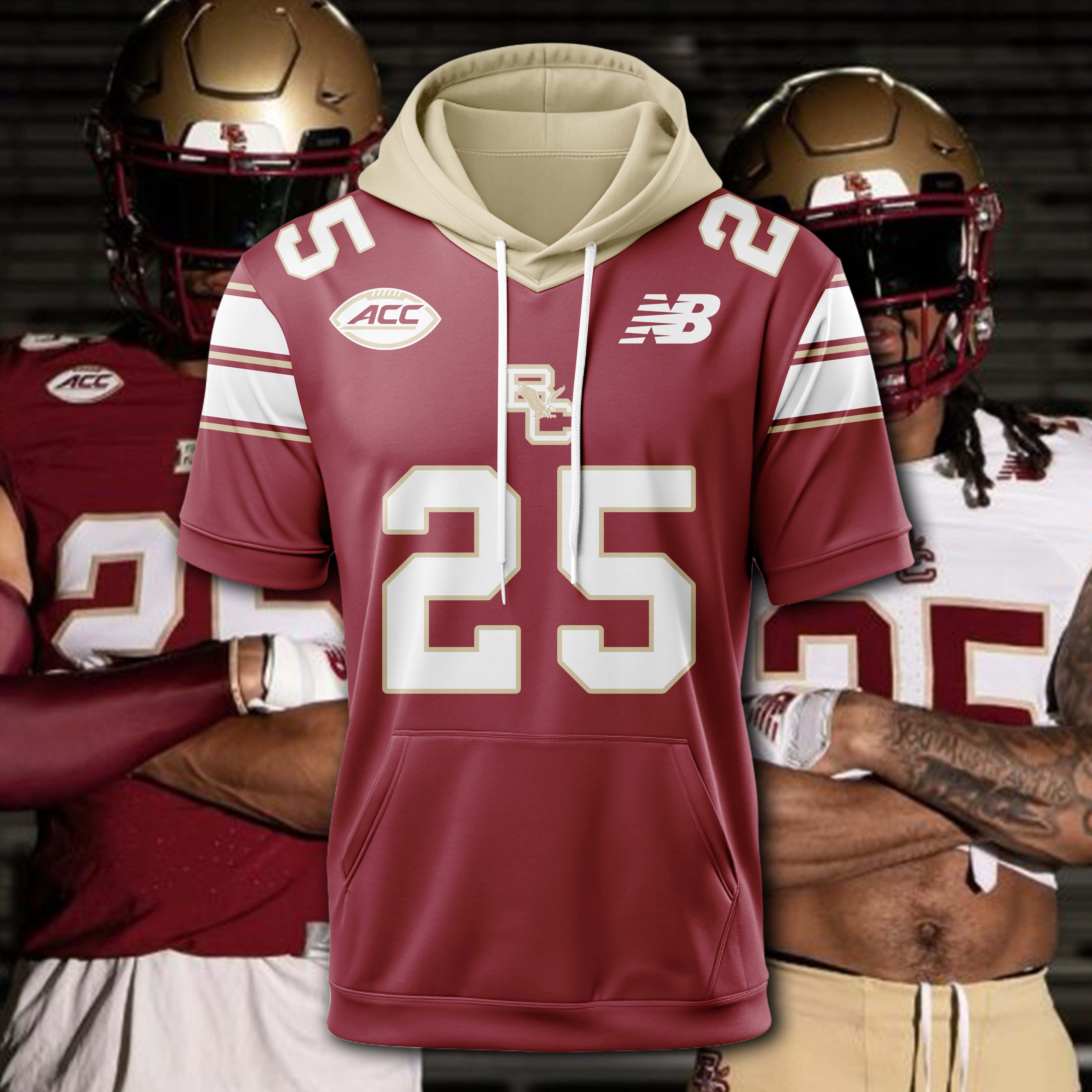 Boston College Eagles Hoodie Short Sleeve 2025 PT74977