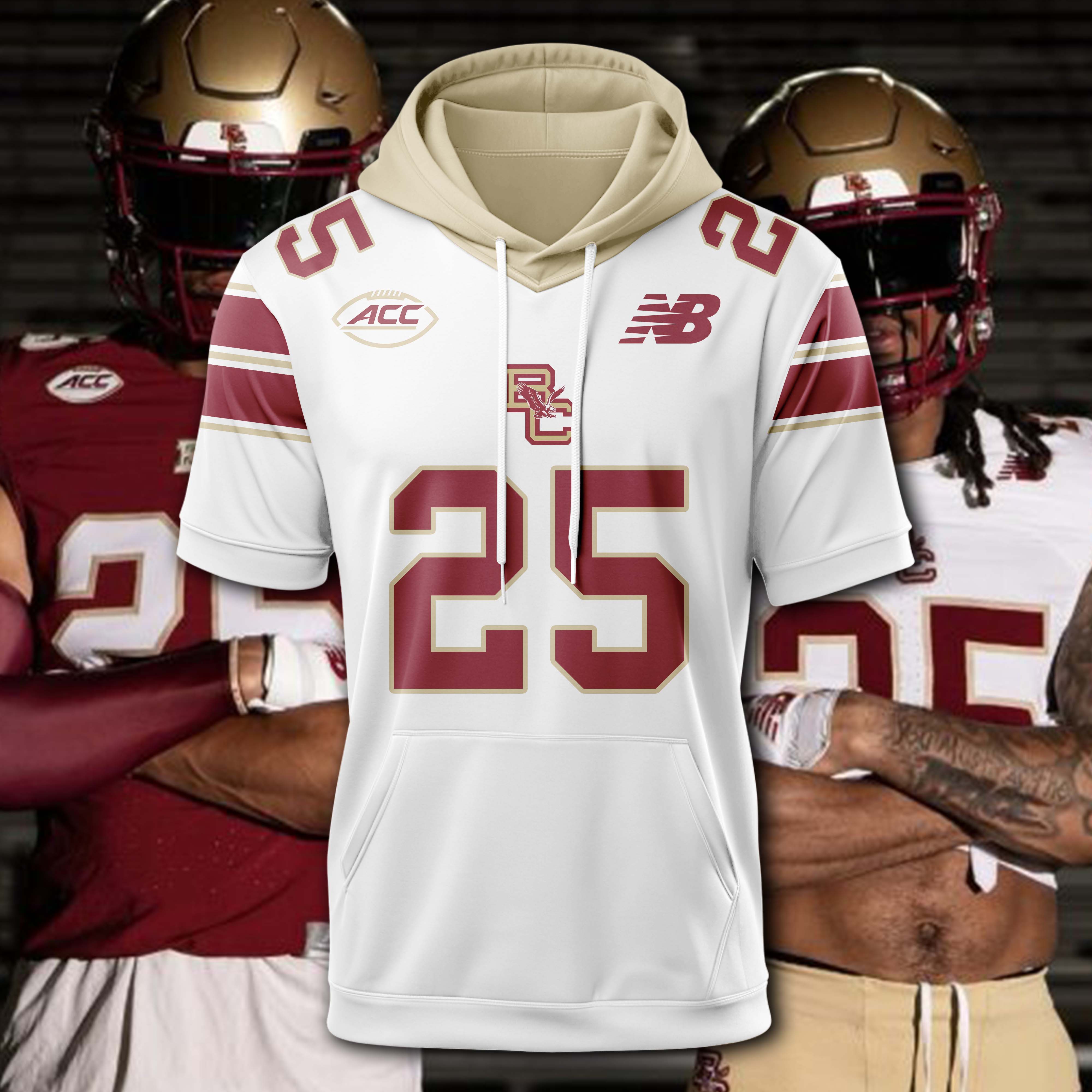 Boston College Eagles Hoodie Short Sleeve 2025 PT74978