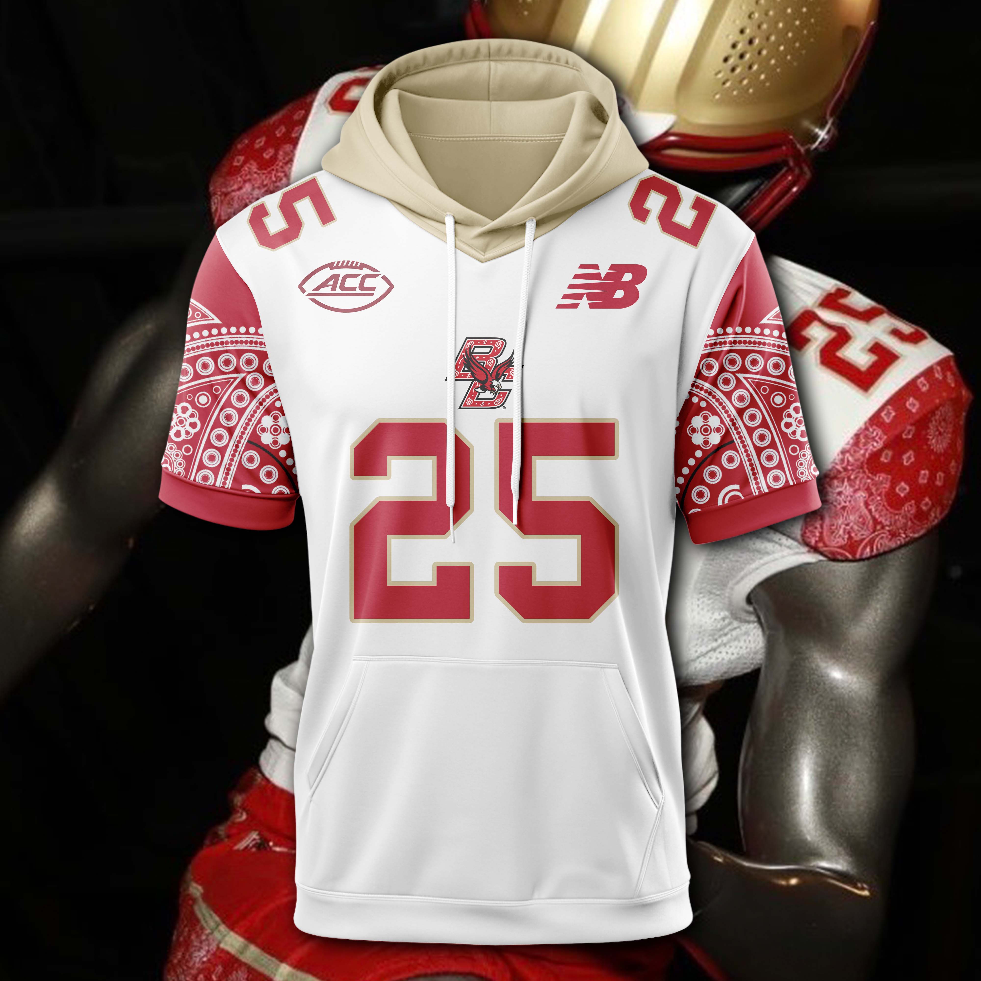 Boston College Eagles Hoodie Short Sleeve 2025 PT74979