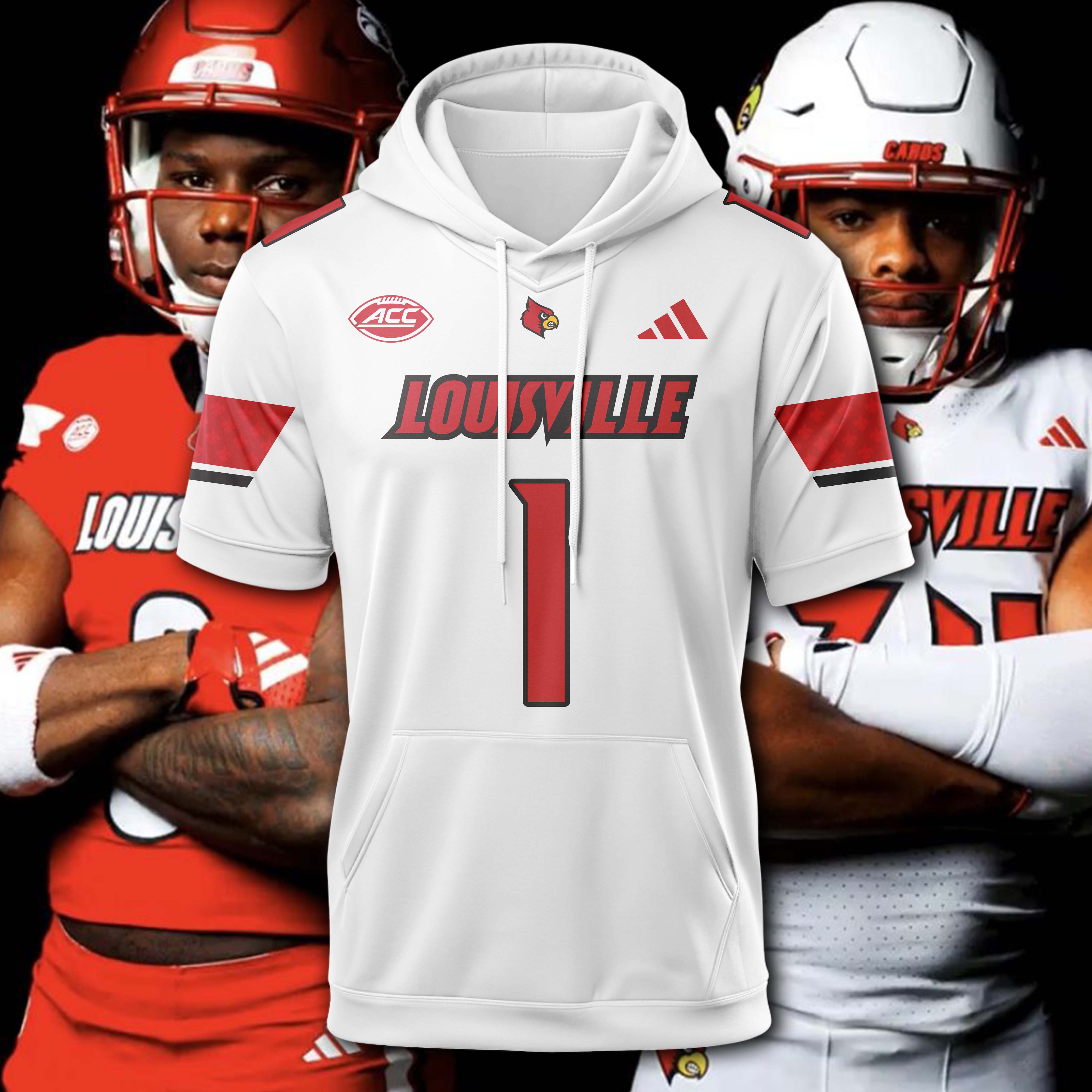 Louisville Cardinals Hoodie Short Sleeve 2025 PT74984