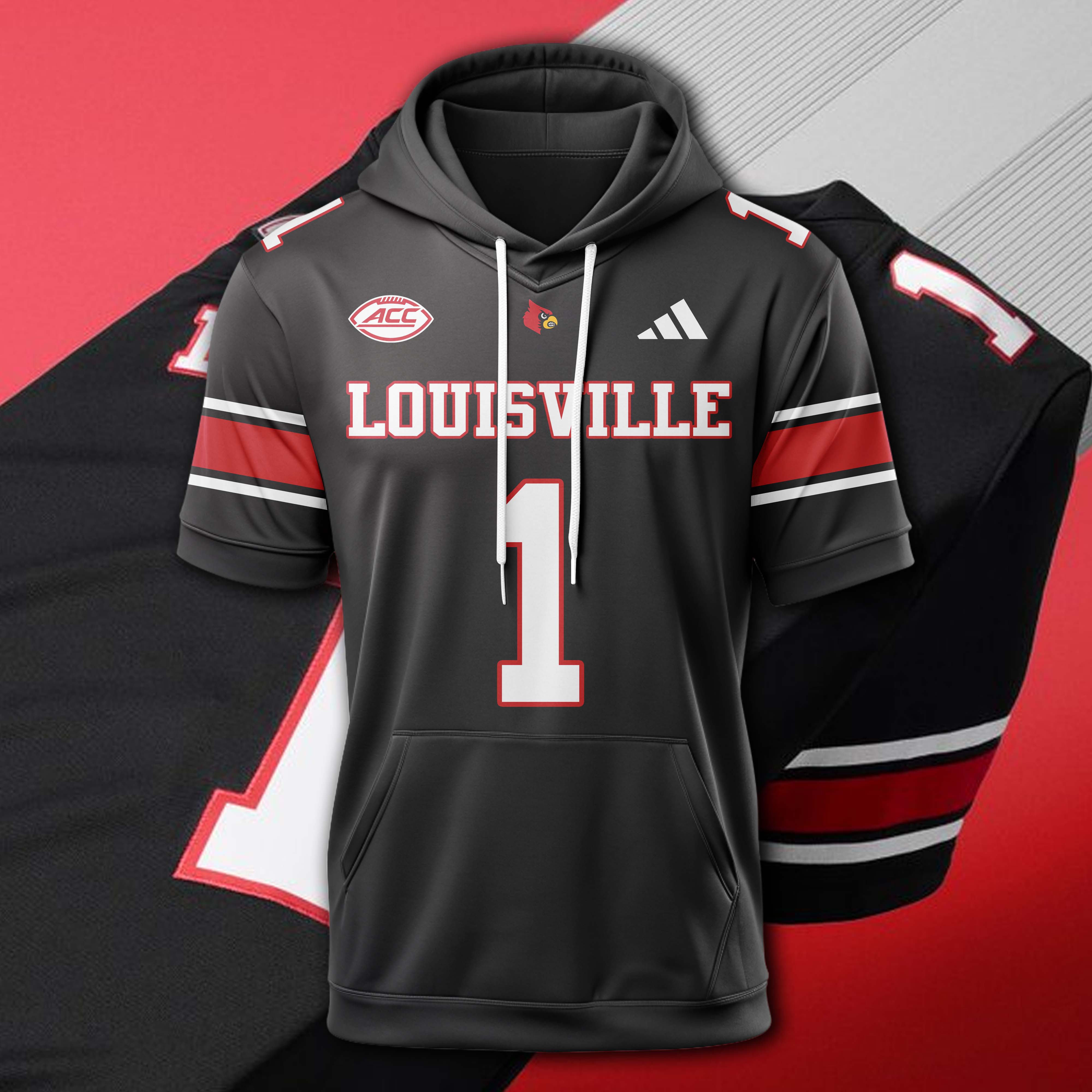Louisville Cardinals Hoodie Short Sleeve 2025 PT74985
