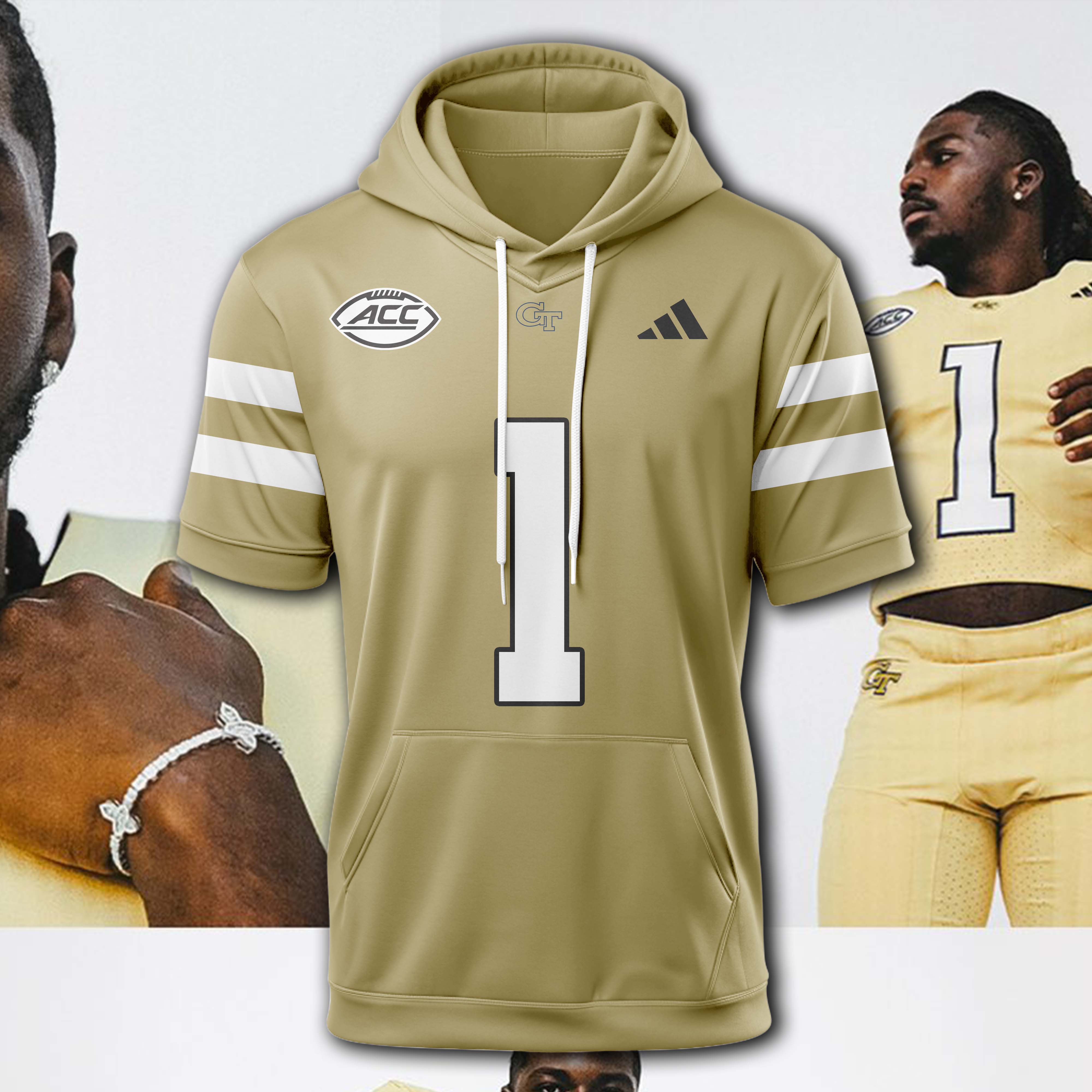 Georgia Tech Yellow Jackets Hoodie Short Sleeve 2025 PT74980