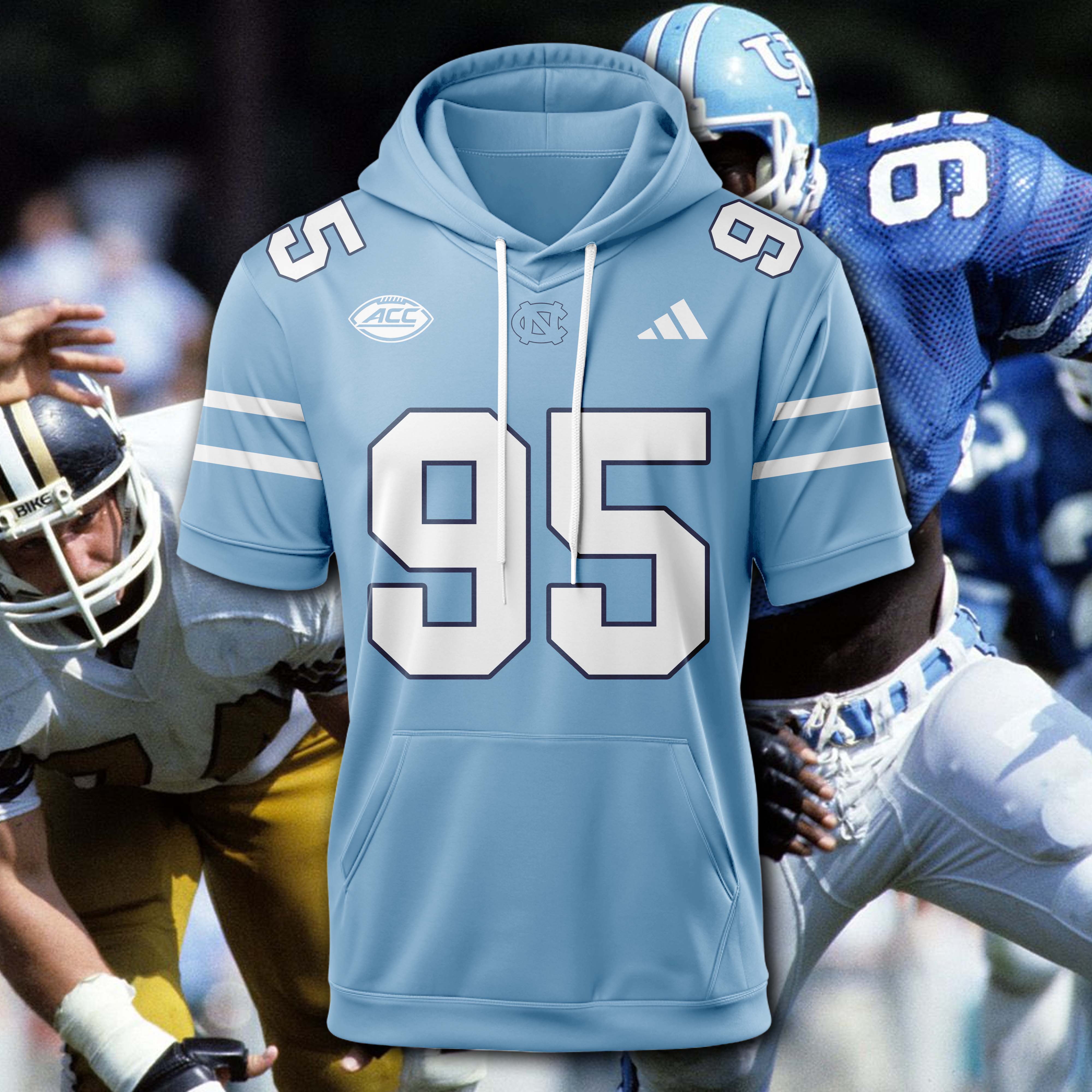 North Carolina Tar Heels Hoodie Short Sleeve 2025 PT74988