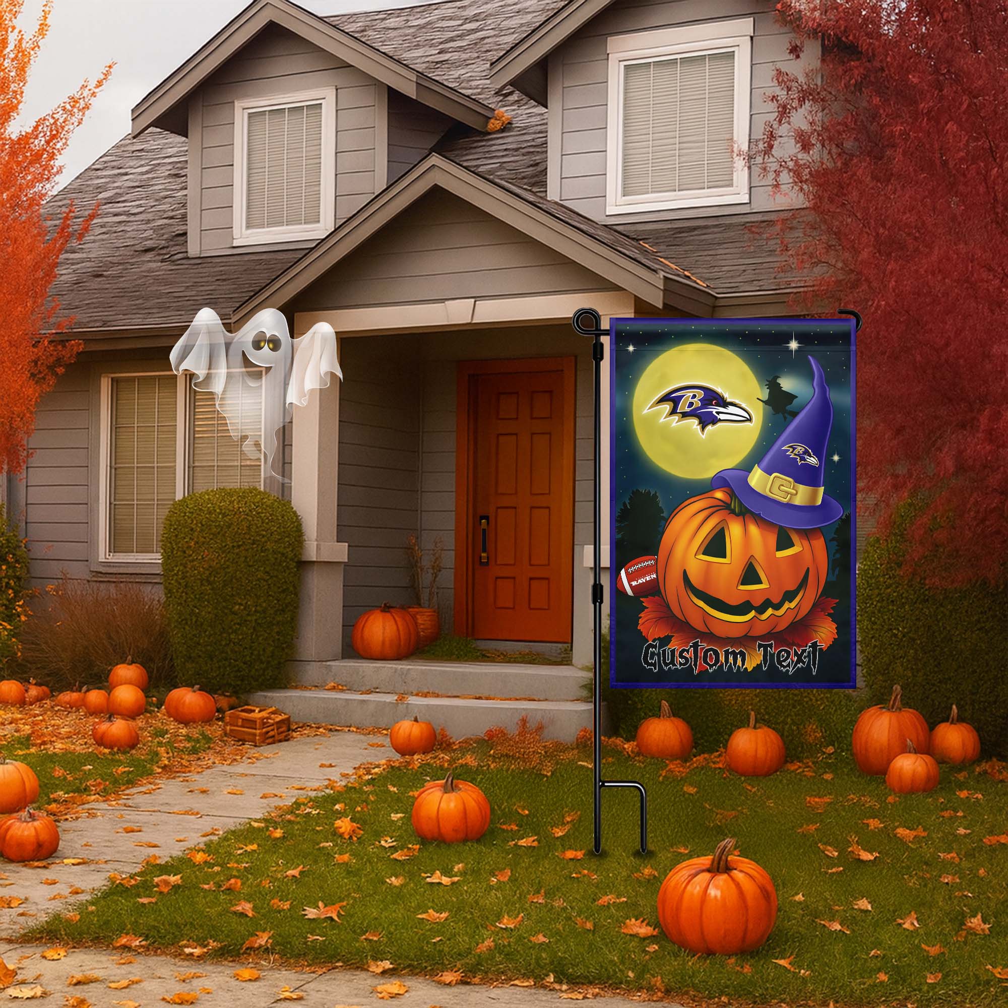 Baltimore Ravens Halloween Flag PT75023