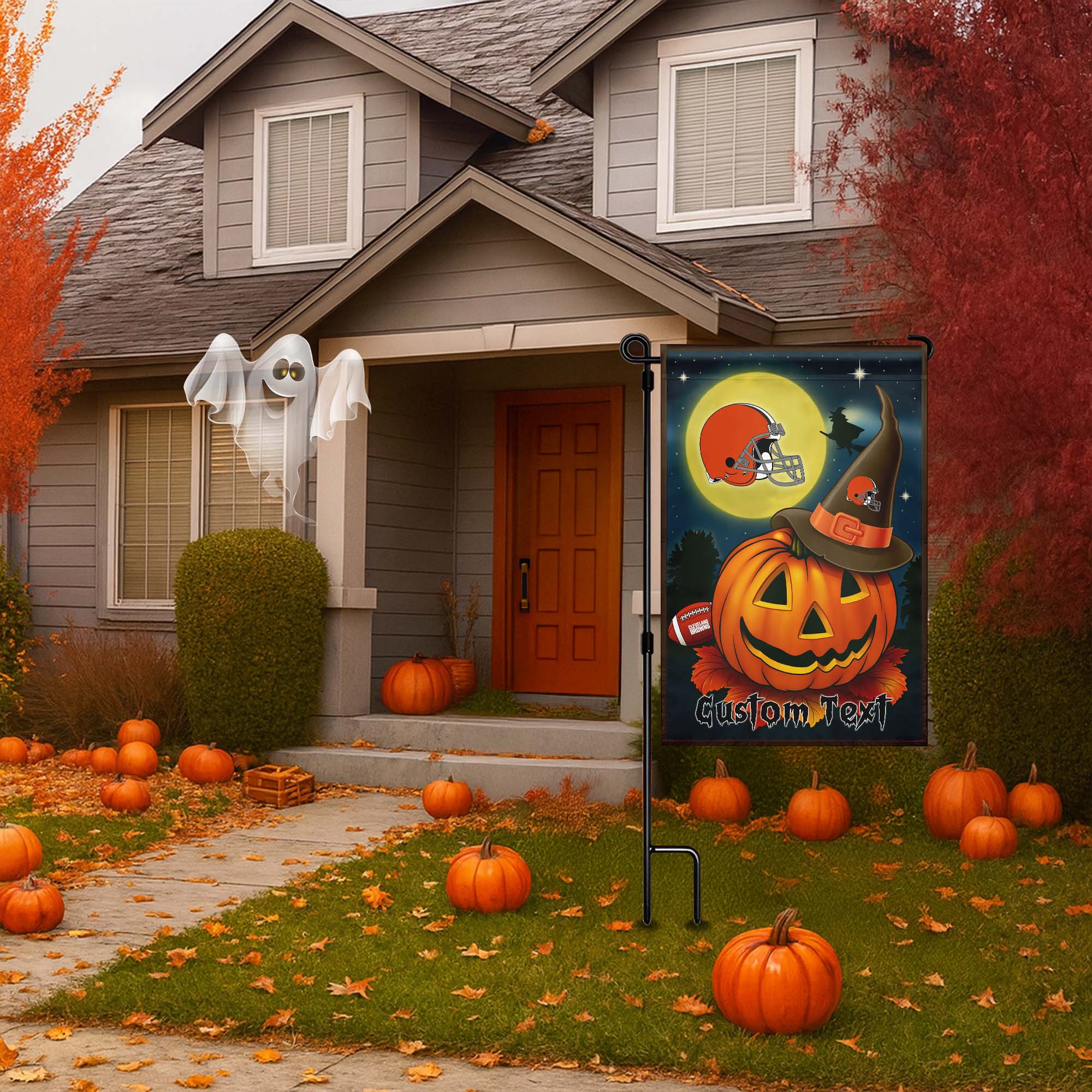 Cleveland Browns Halloween Flag PT75028