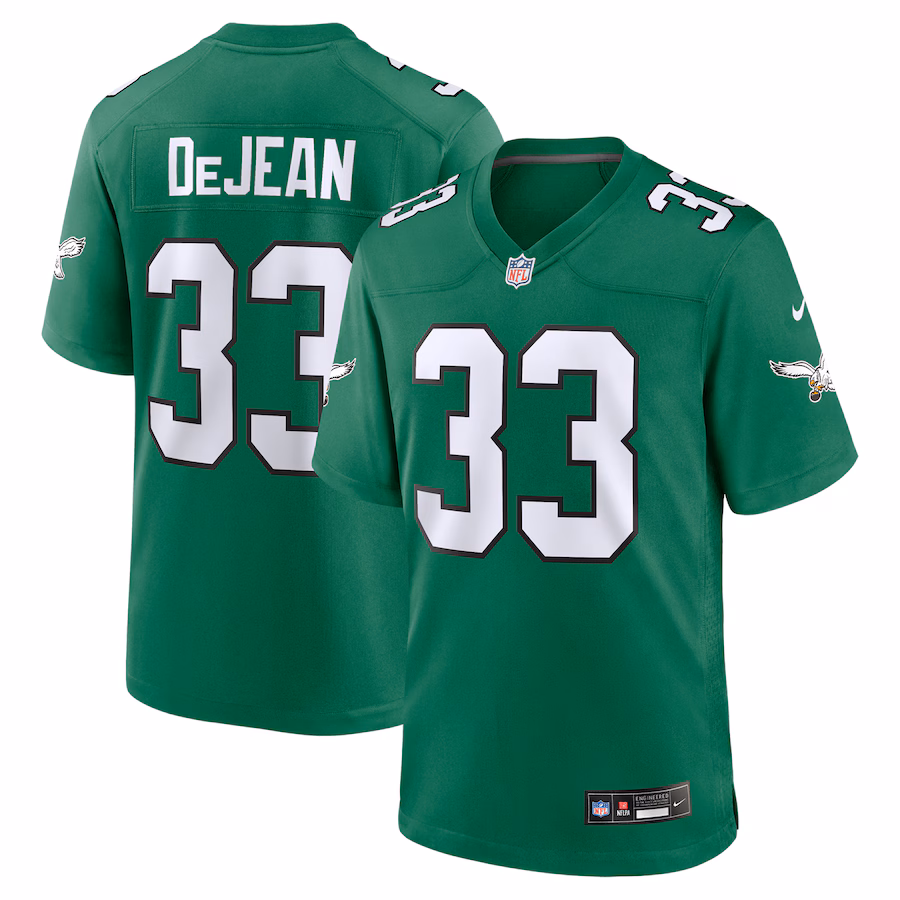 Cooper DeJean Philadelphia Eagles Nike Alternate Game Jersey - Kelly Green Jersey PT74997