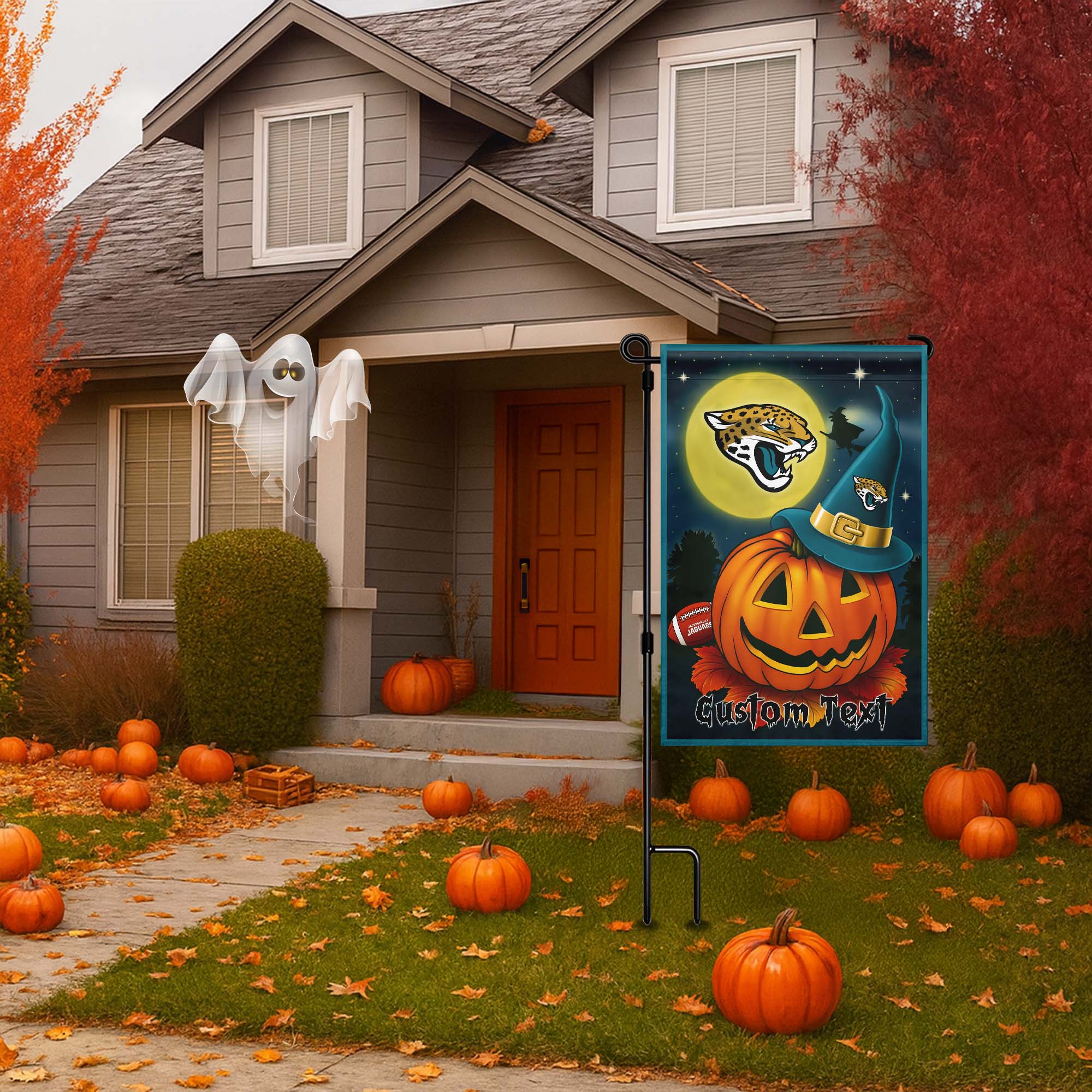 Jacksonville Jaguars Halloween Flag PT75035