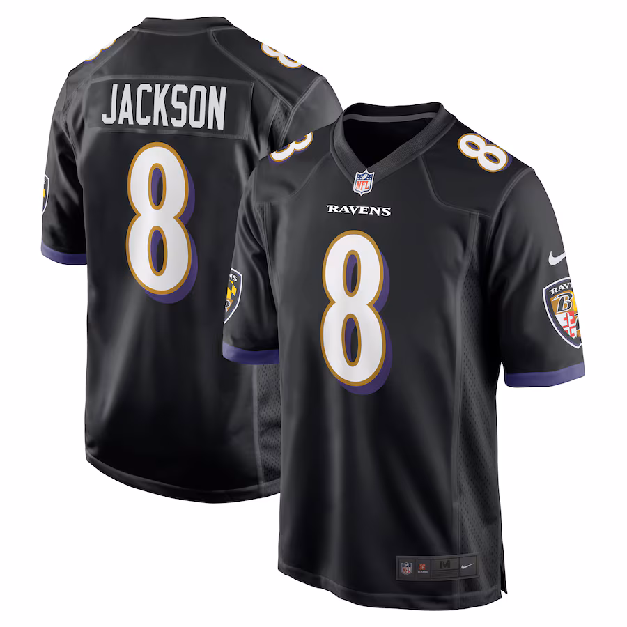 Lamar Jackson Baltimore Ravens Nike Alternate Game Jersey - Black Jersey PT75011