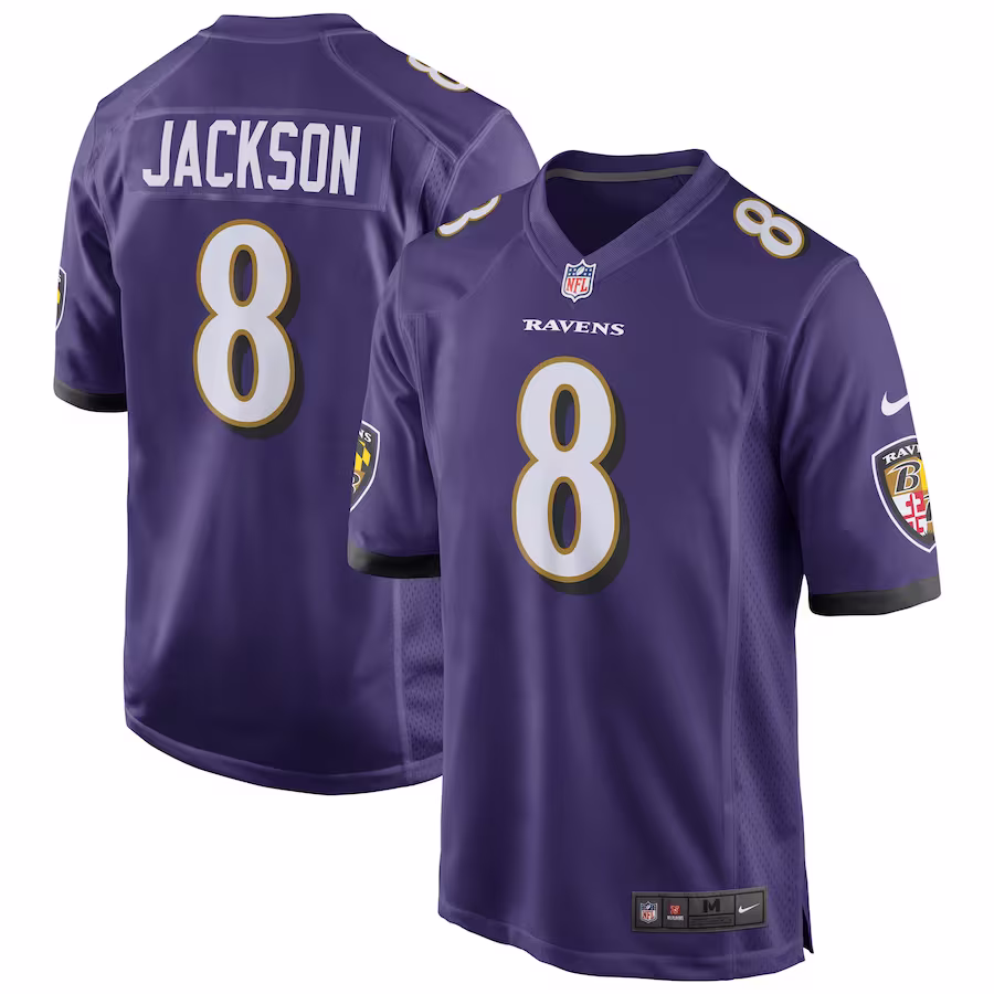 Lamar Jackson Baltimore Ravens Nike Game Jersey - Purple Jersey PT75012