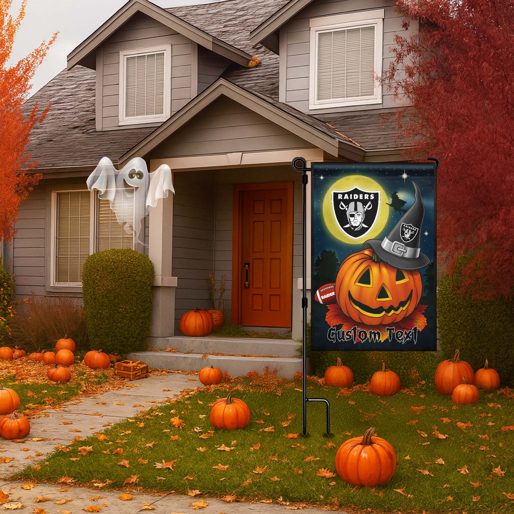 Las Vegas Raiders Halloween Flag PT75037