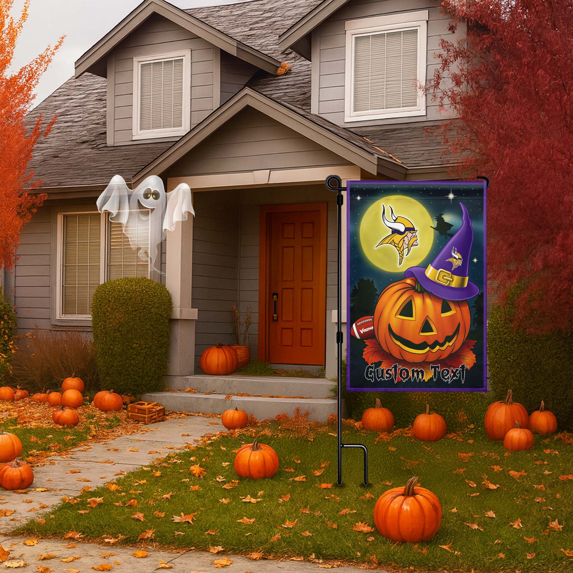 Minnesota Vikings Halloween Flag PT75041