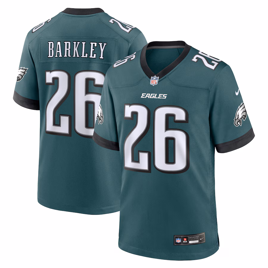 Saquon Barkley Philadelphia Eagles Nike Game Player Jersey - Midnight Green Jersey PT75018