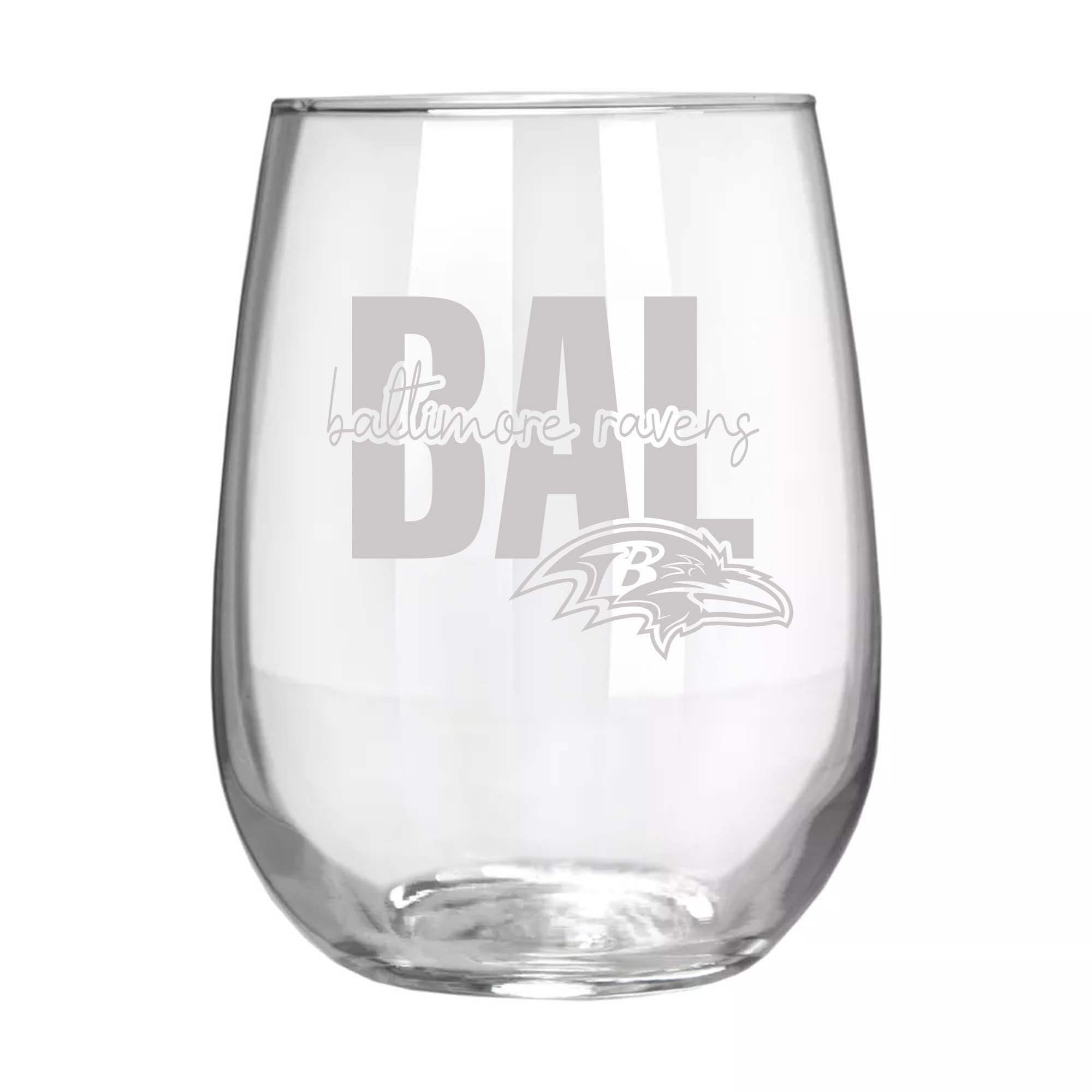 Baltimore Ravens Wine Glass PT75055
