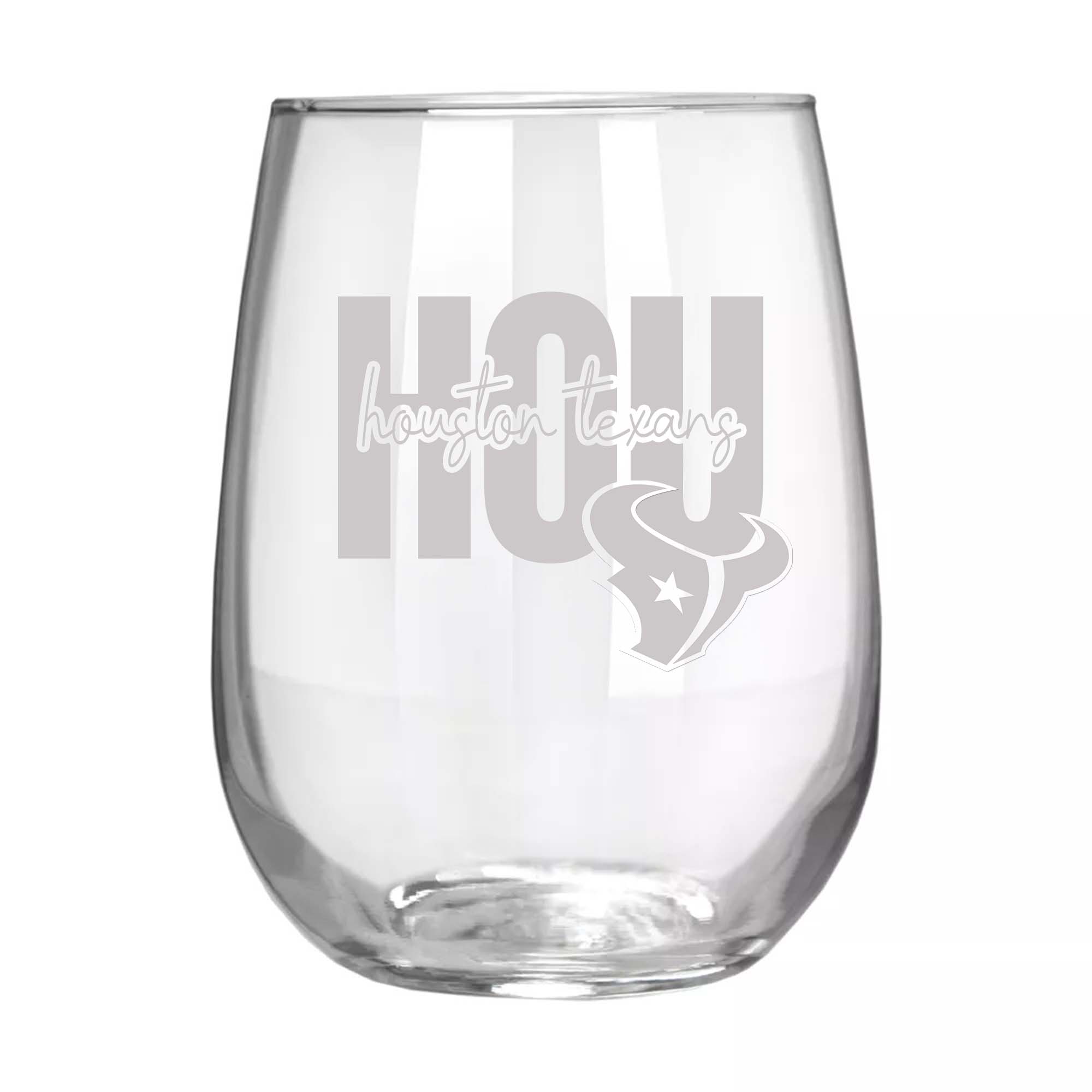 Houston Texans Wine Glass PT75057