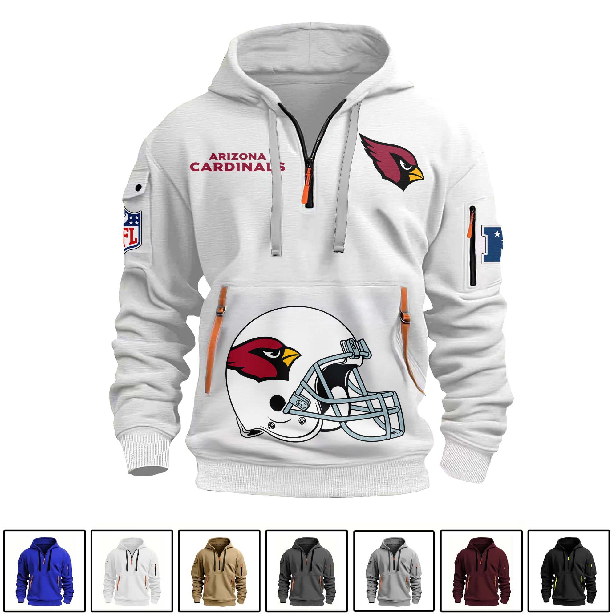 Arizona Cardinals Quarter Zip Hoodie PT75112