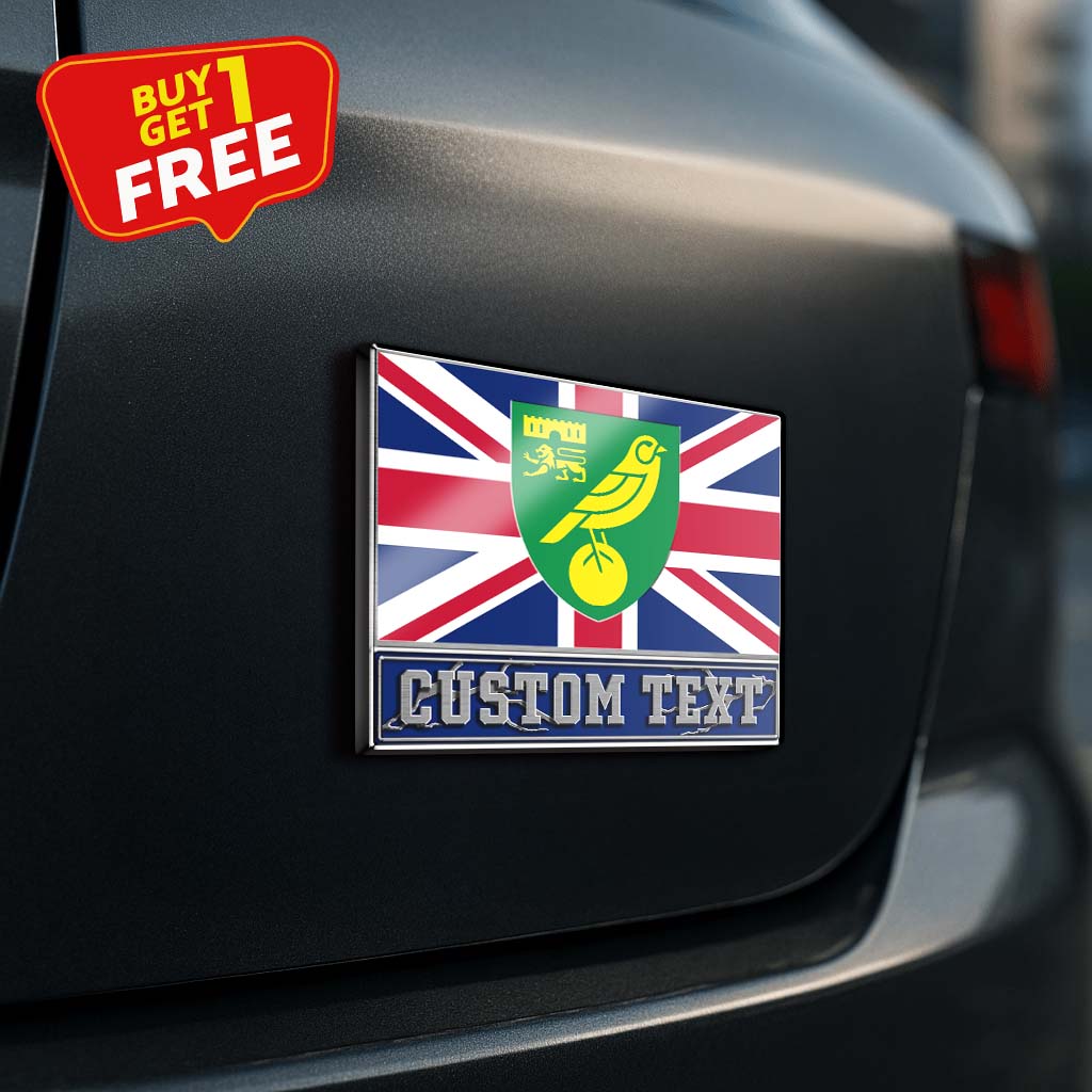 Norwich City F.C Laser Engraved Car PT75207