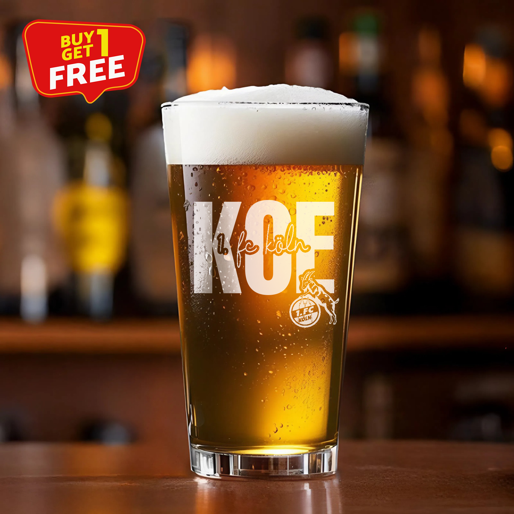1. FC Köln 16OZ Beer Glass PT75252