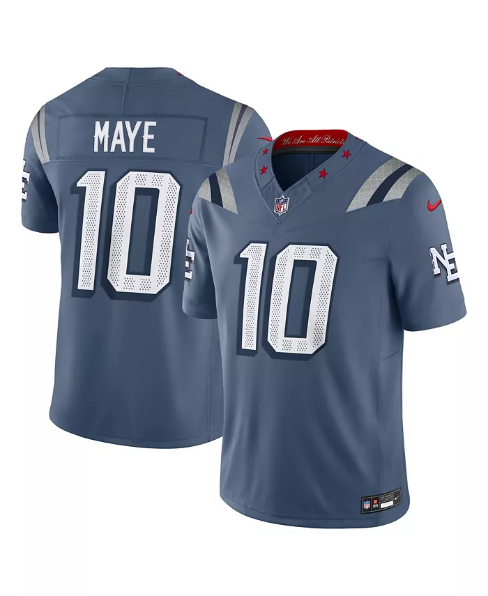 Mens Drake Maye Blue New England Patriots NFL Rivalry Limited Jersey PT75339