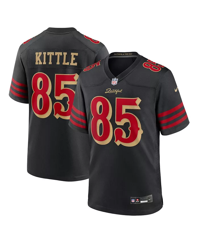 Mens George Kittle Black San Francisco 49ers NFL Rivalry Game Jersey PT75341