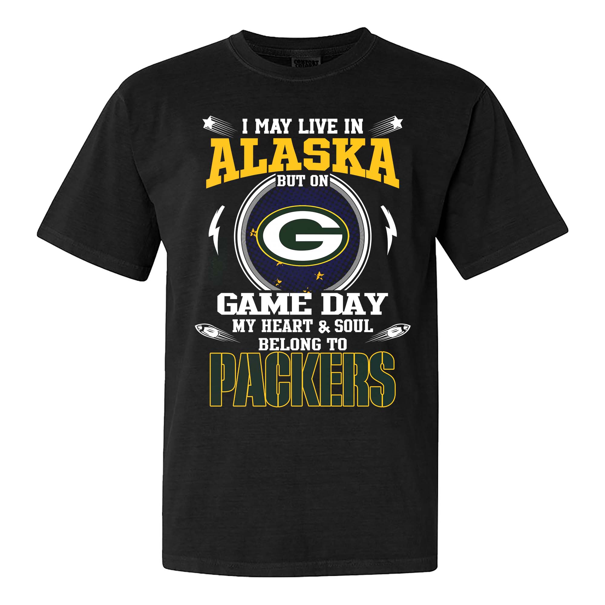 I May Live In Alaska But On Game Day My Heart And Soul Belongs To Green Bay Packers Shirt PT75445