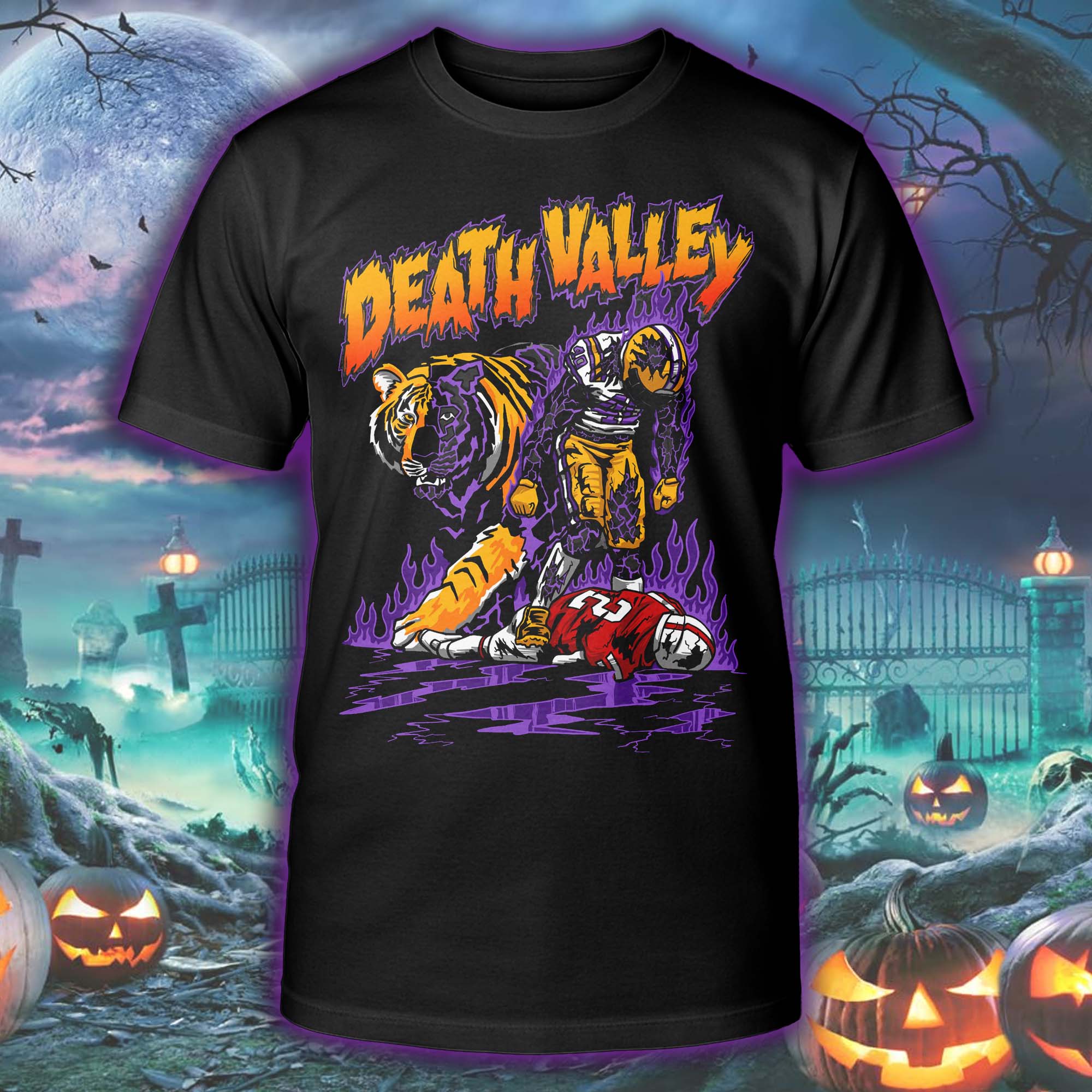 DEATH VALLEY LSU Halloween Skeleton T-shirt PT75516