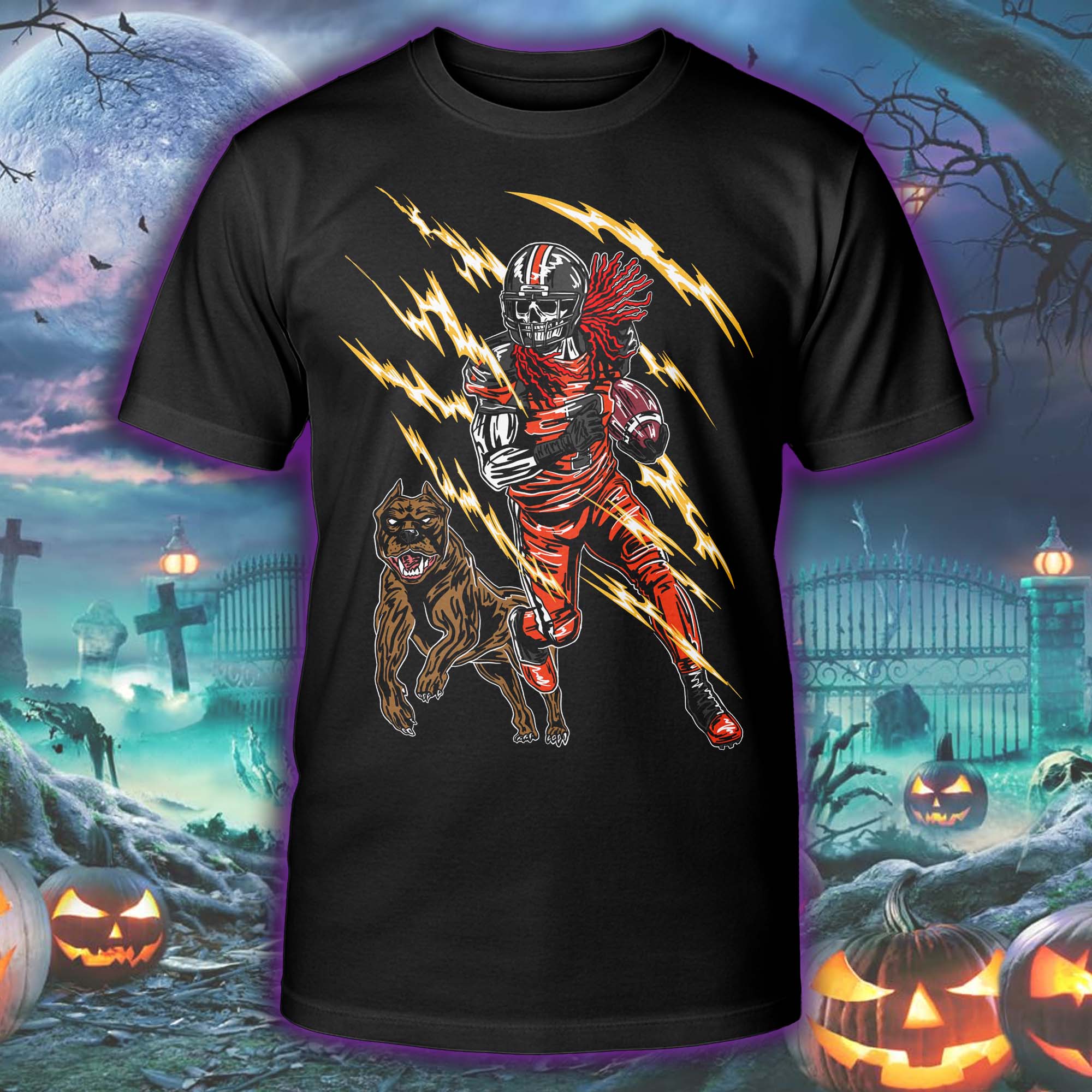 Lucky Whitehead Skeleton Halloween Skeleton T-shirt PT75539