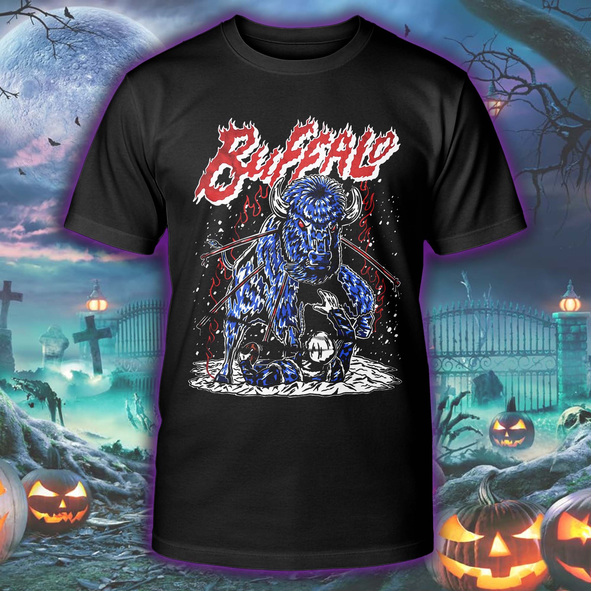 NFL Buffalo Bills Skeleton Halloween Skeleton T-shirt PT75553