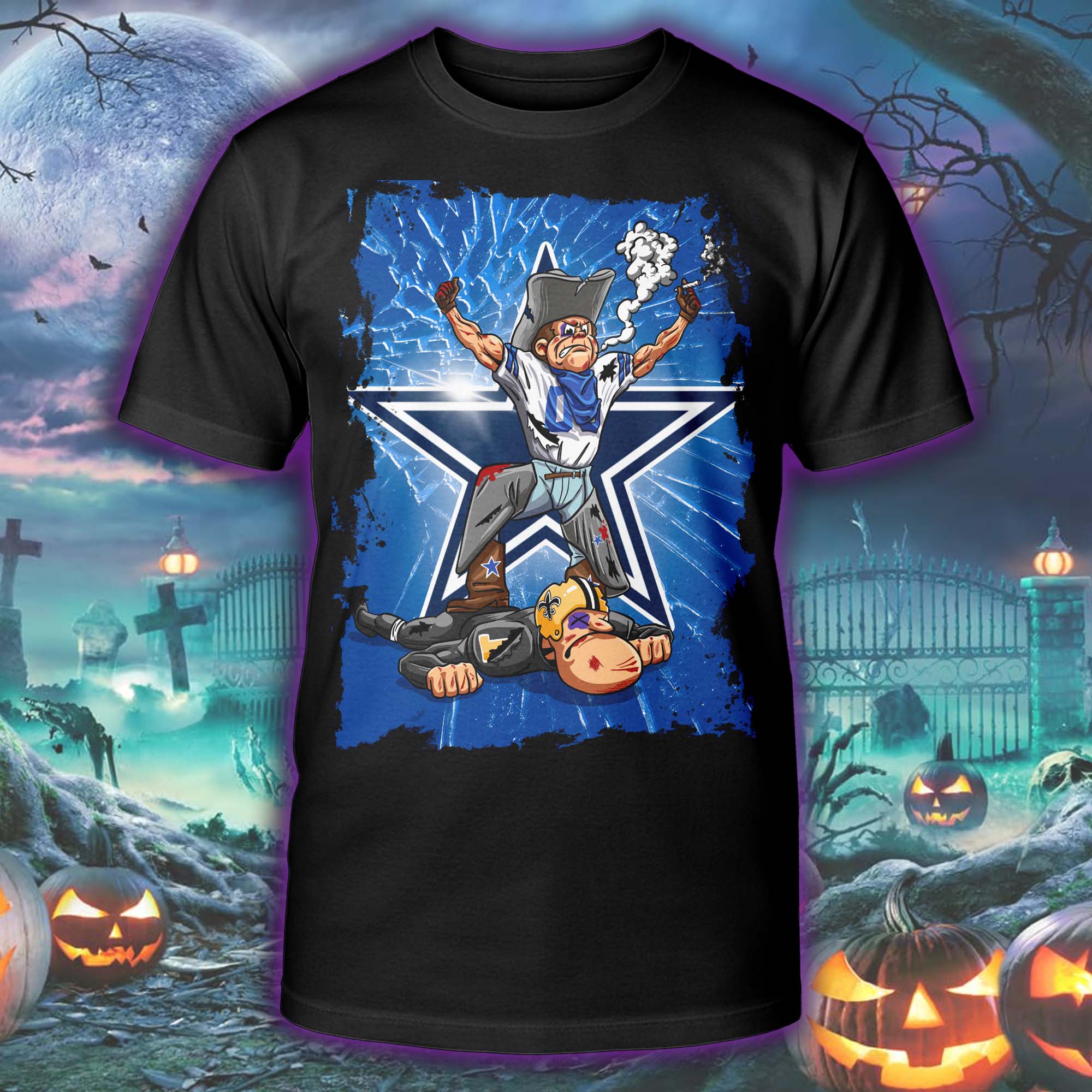 We Dem Boyz (Dallas Cowboys Poster) Halloween Skeleton T-shirt PT75577