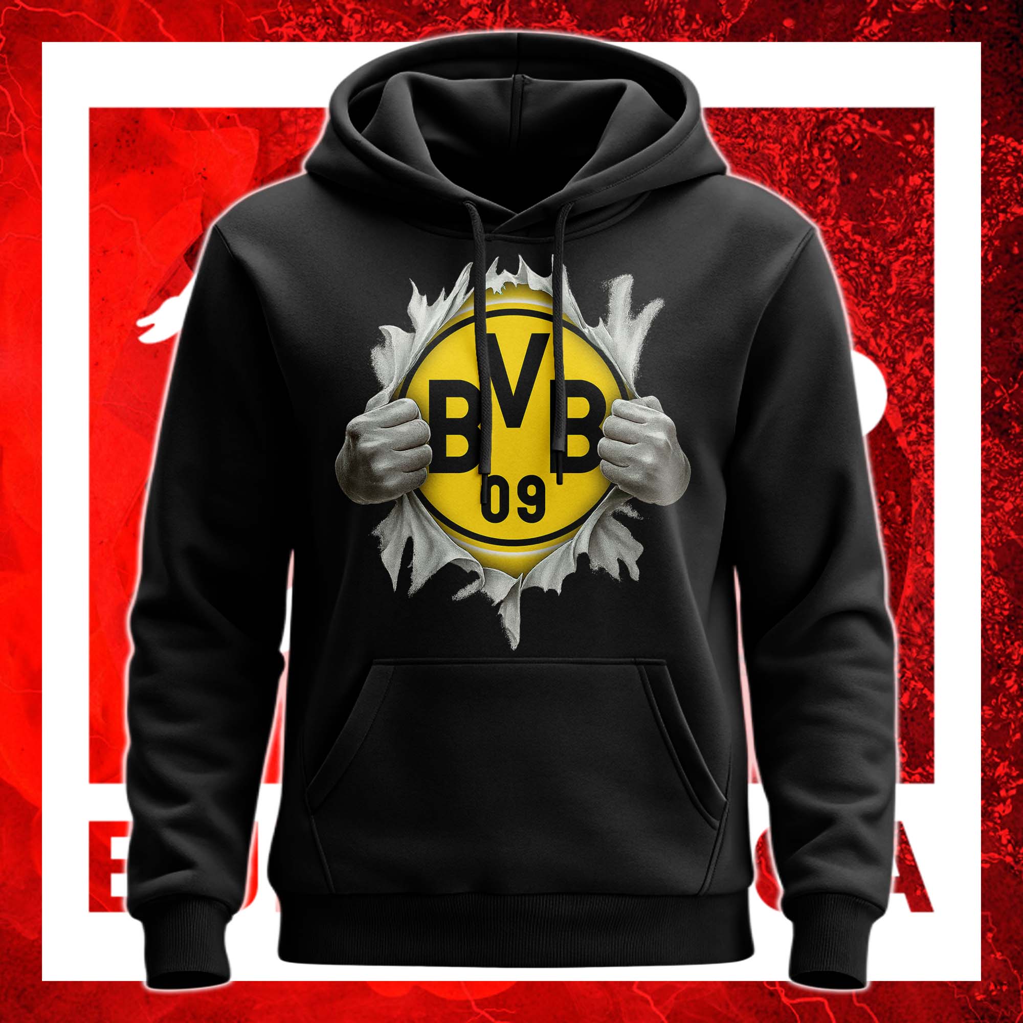 Borussia Dortmund Superman Hand / Ripped Shirt PT75661