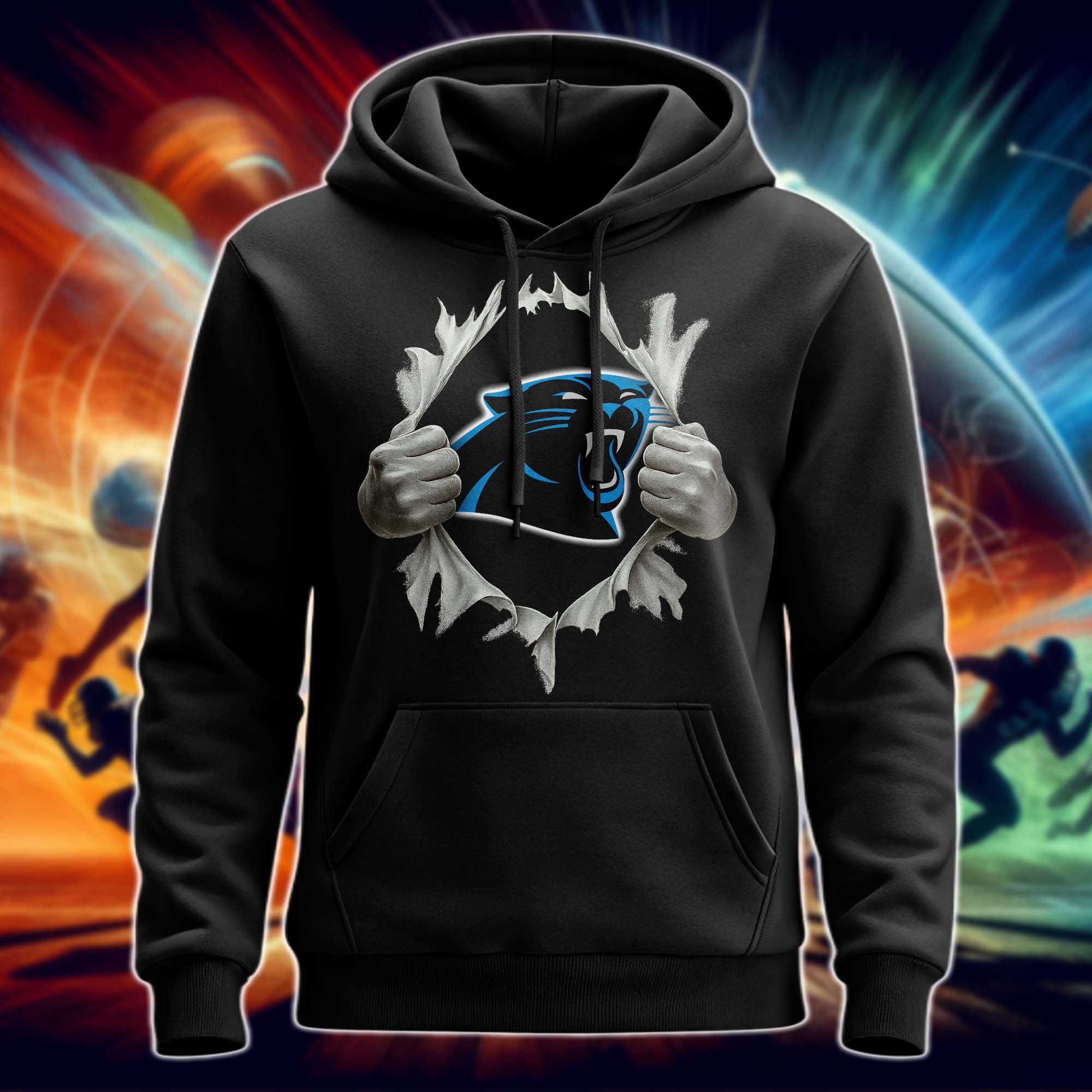 Carolina Panthers Superman Hand / Ripped Shirt PT75677