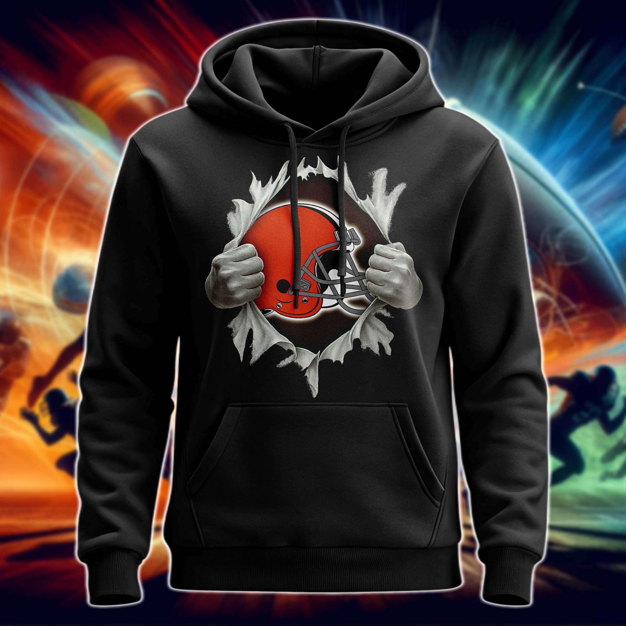 Cleveland Browns Superman Hand / Ripped Shirt PT75680