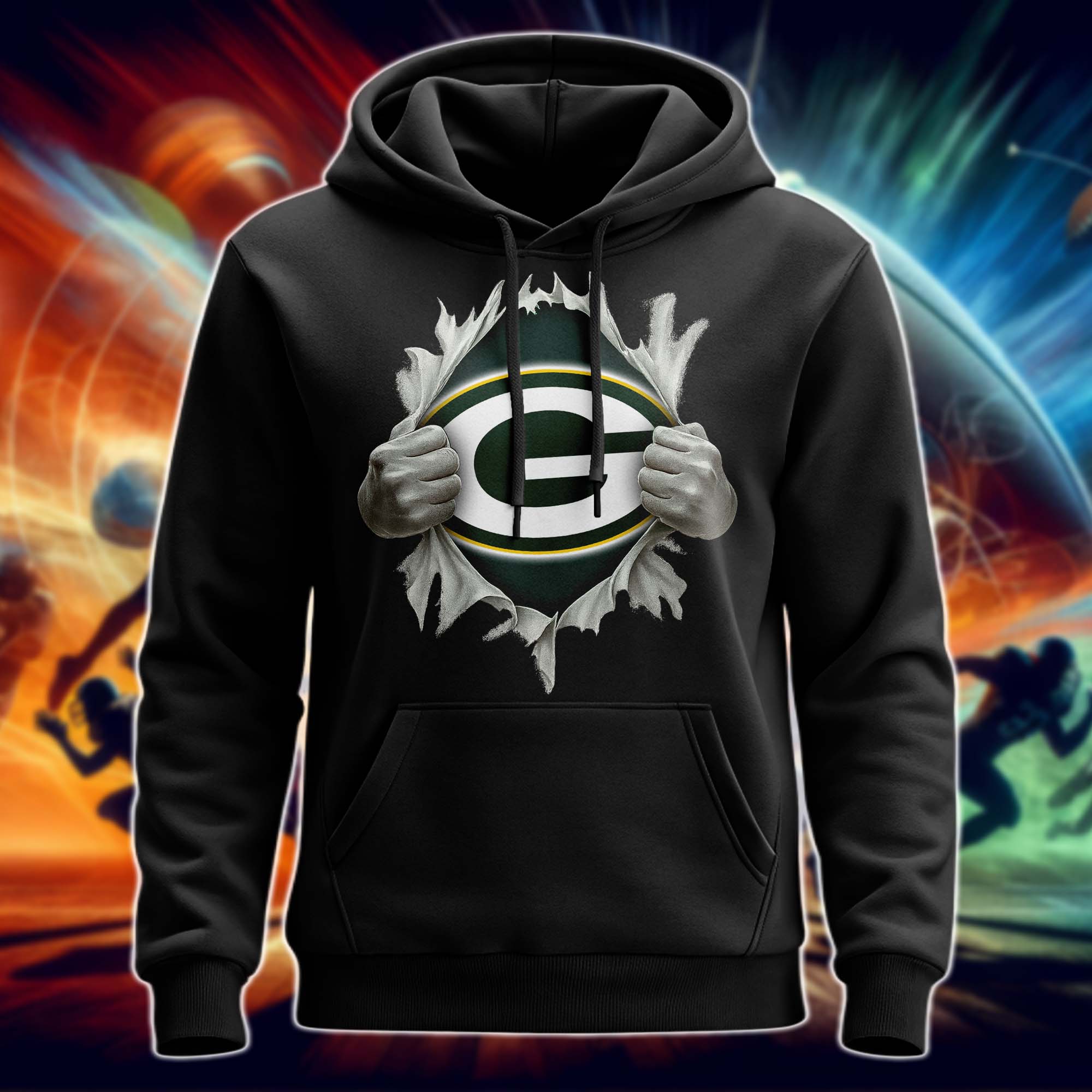 Green Bay Packers Superman Hand / Ripped Shirt PT75684