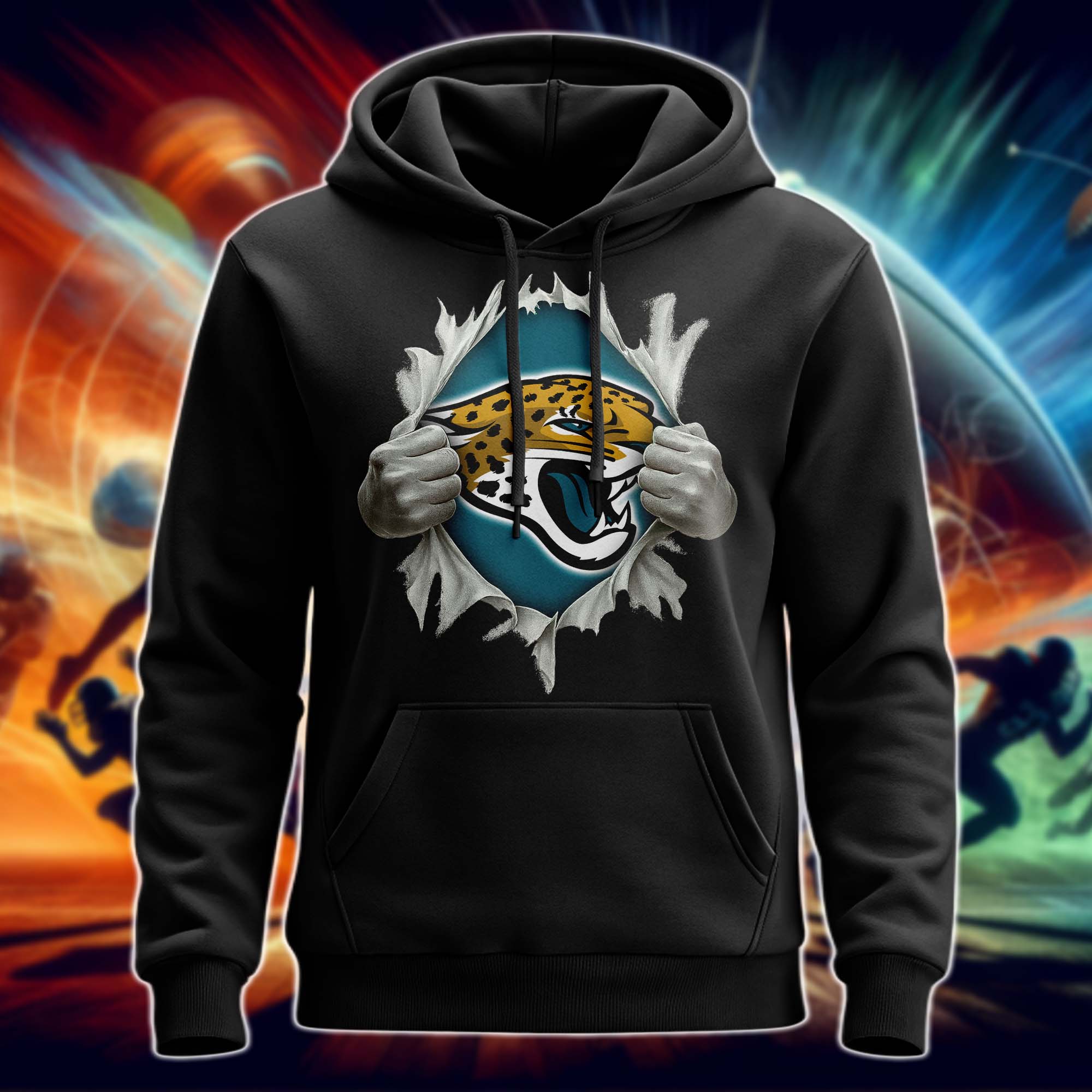 Jacksonville Jaguars Superman Hand / Ripped Shirt PT75687