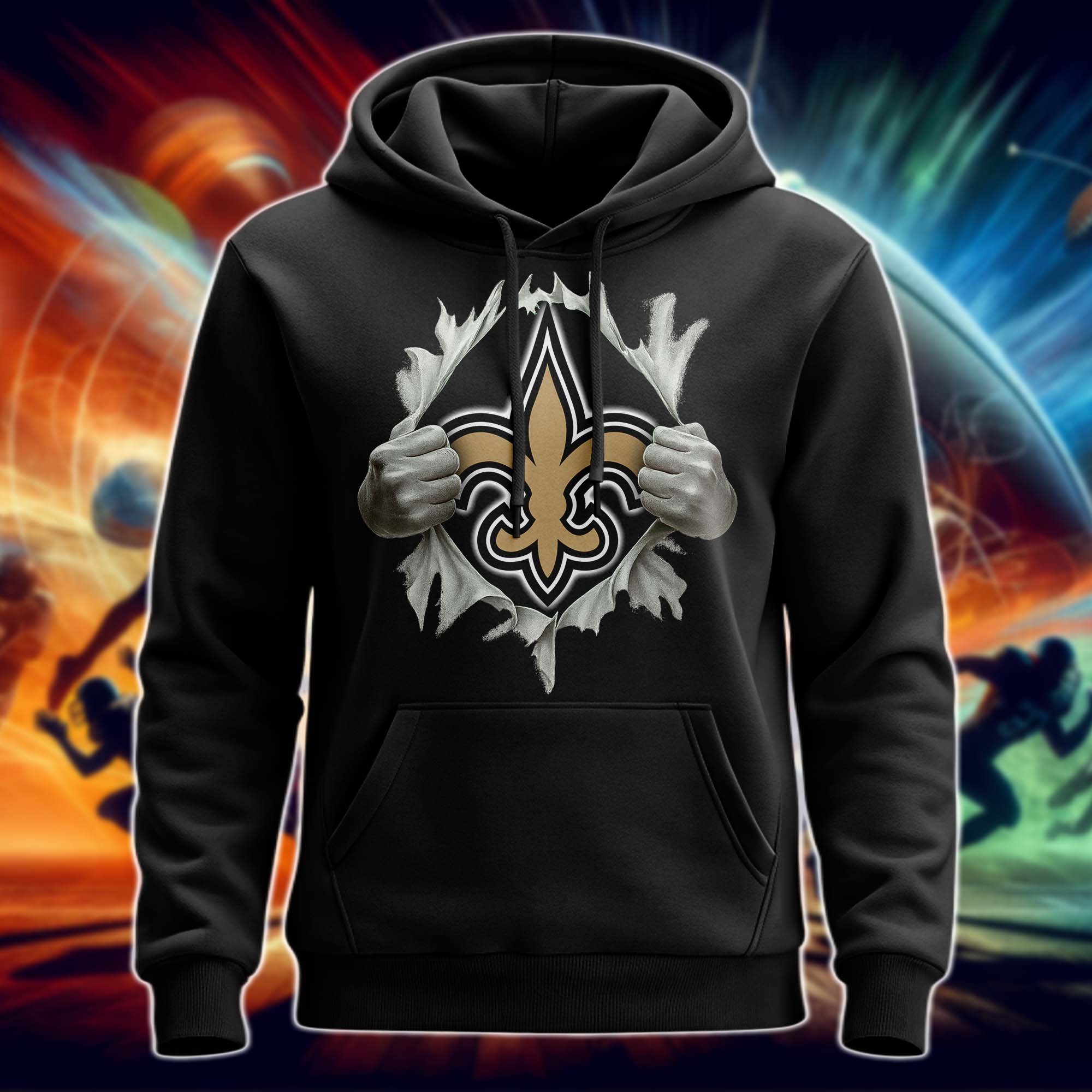 New Orleans Saints Superman Hand / Ripped Shirt PT75695