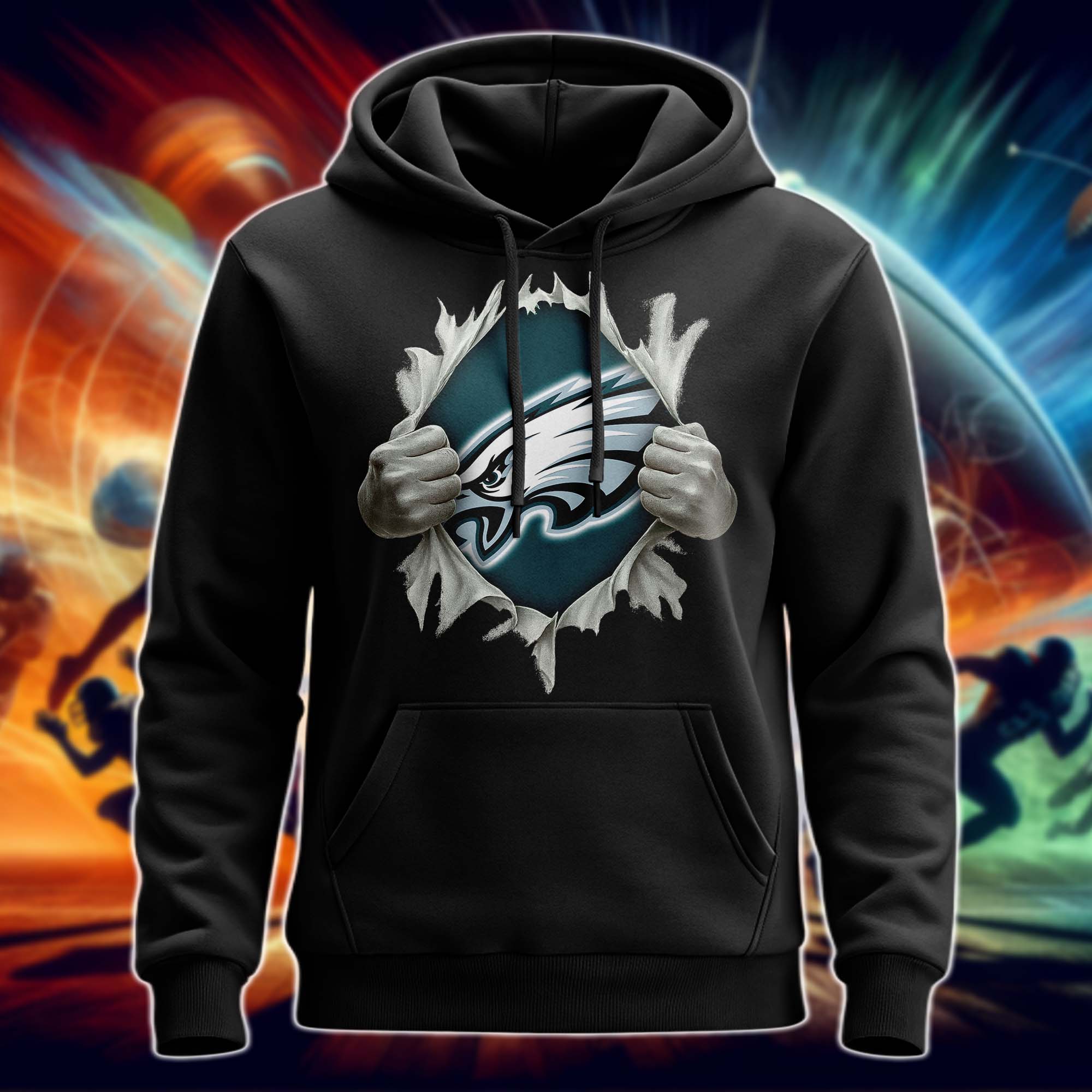 Philadelphia Eagles Superman Hand / Ripped Shirt PT75698