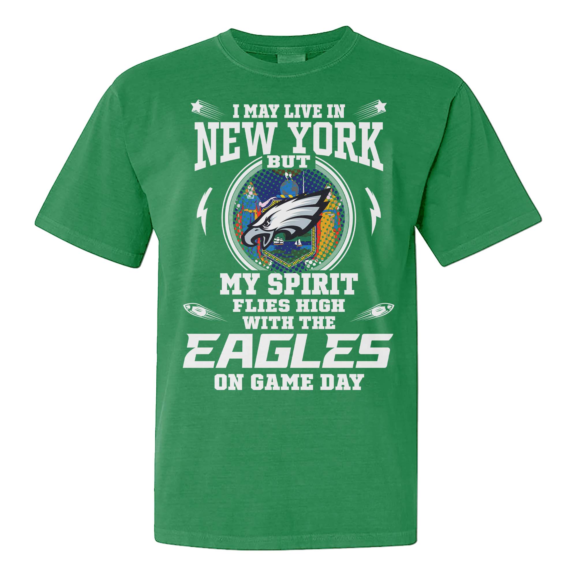I May Live In New York But On Game Day My Heart And Soul Belongs To Philadelphia Eagles Shirt PT75722