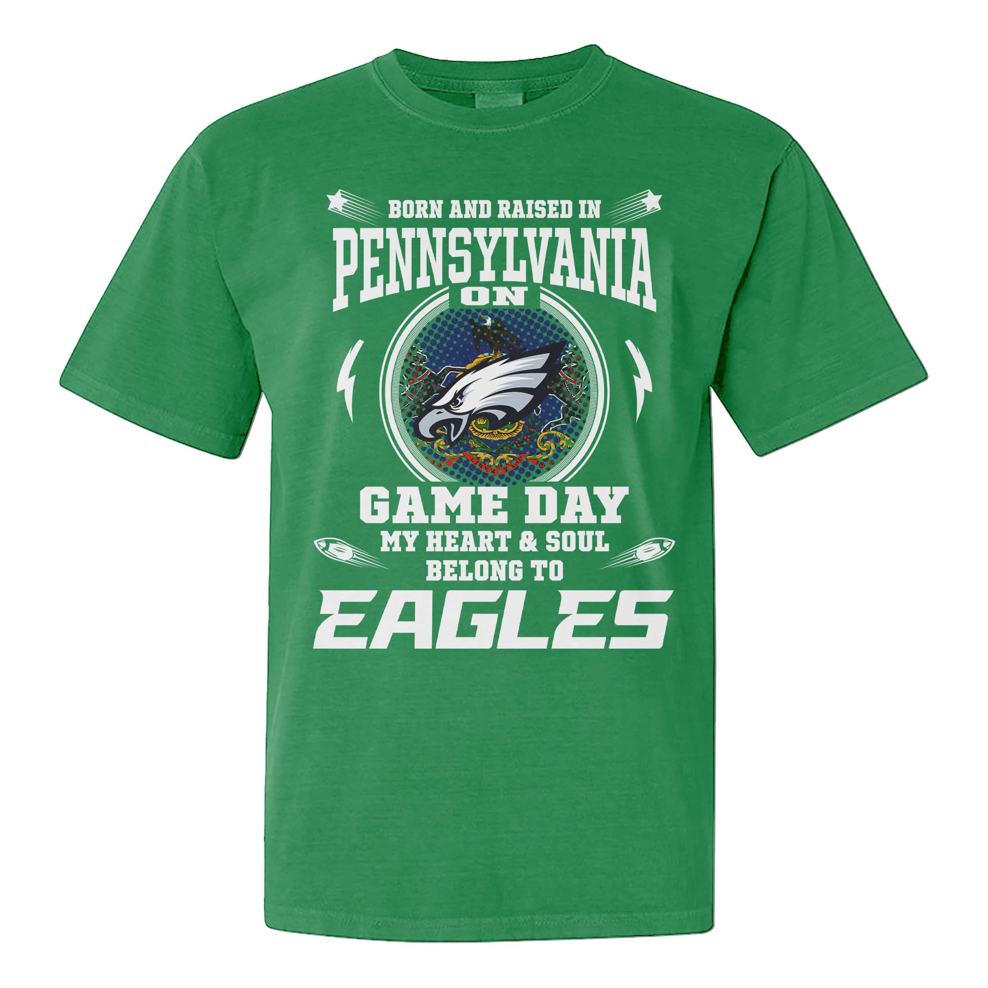 I May Live In Pennsylvania But On Game Day My Heart And Soul Belongs To Philadelphia Eagles Shirt PT75724
