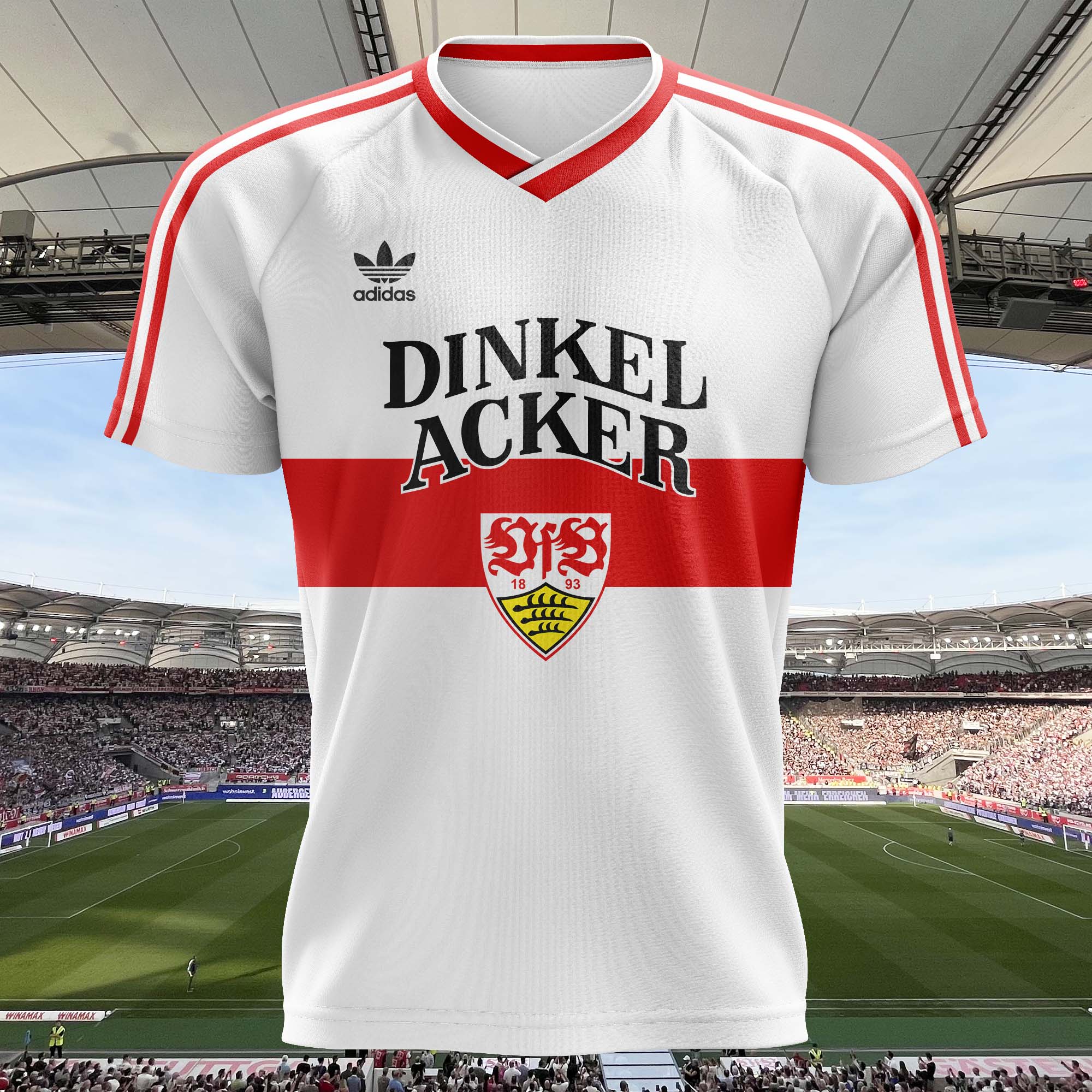 VfB Stuttgart 1985-86 Home Kit Retro Shirt PT75812
