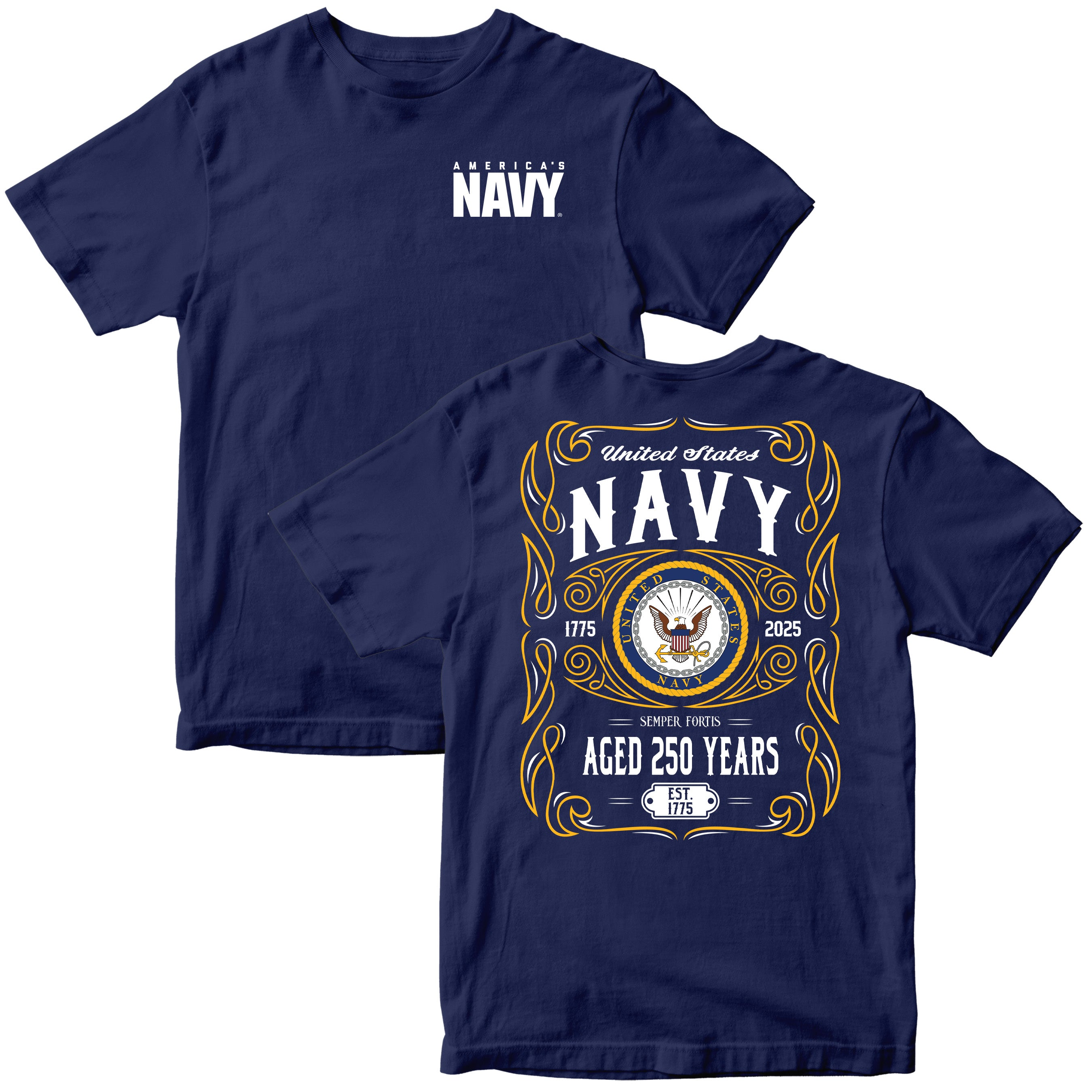 Navy 250th Birthday T-Shirt Limited-Edition PT75806