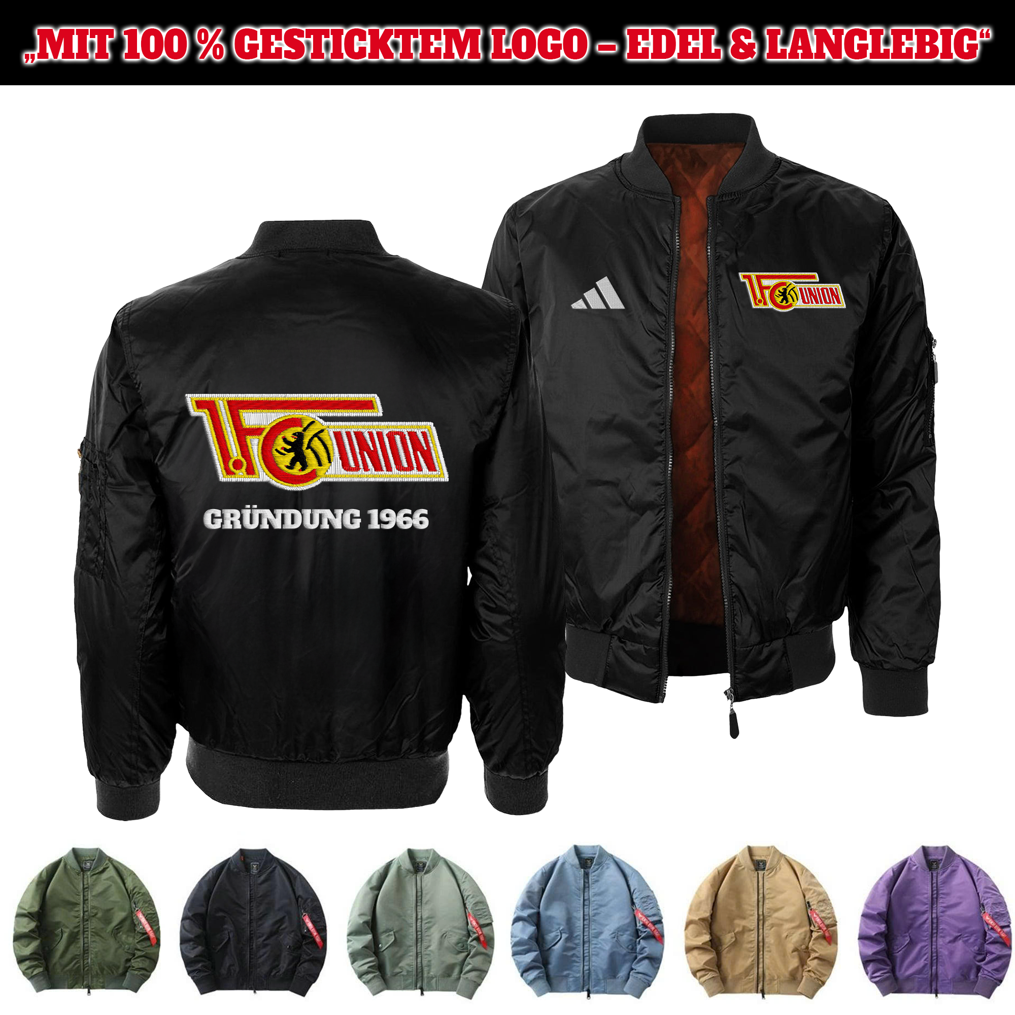 1. FC Union Berlin Embroidered Bomber Jacket PT75845